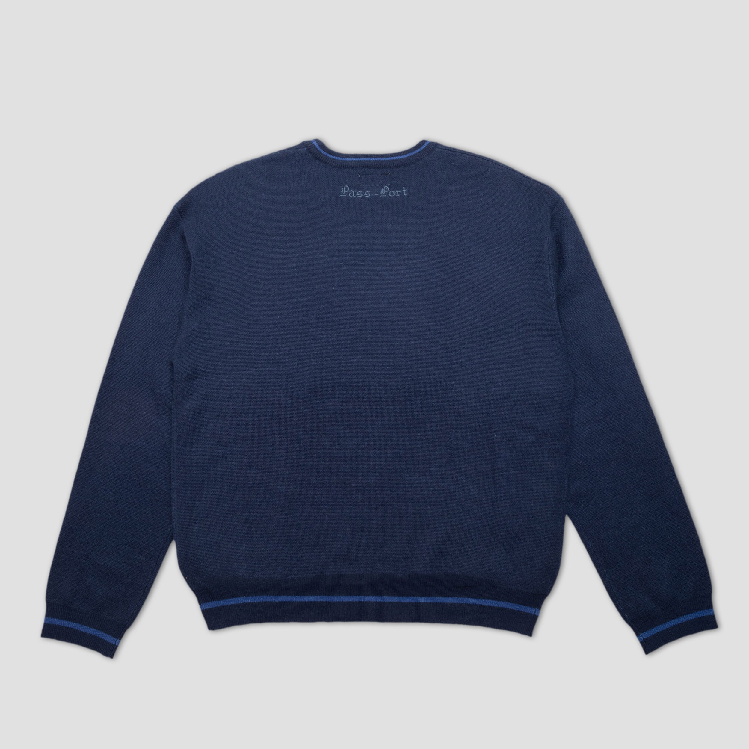 PassPort Kings X Fountain Mohair Crew Navy