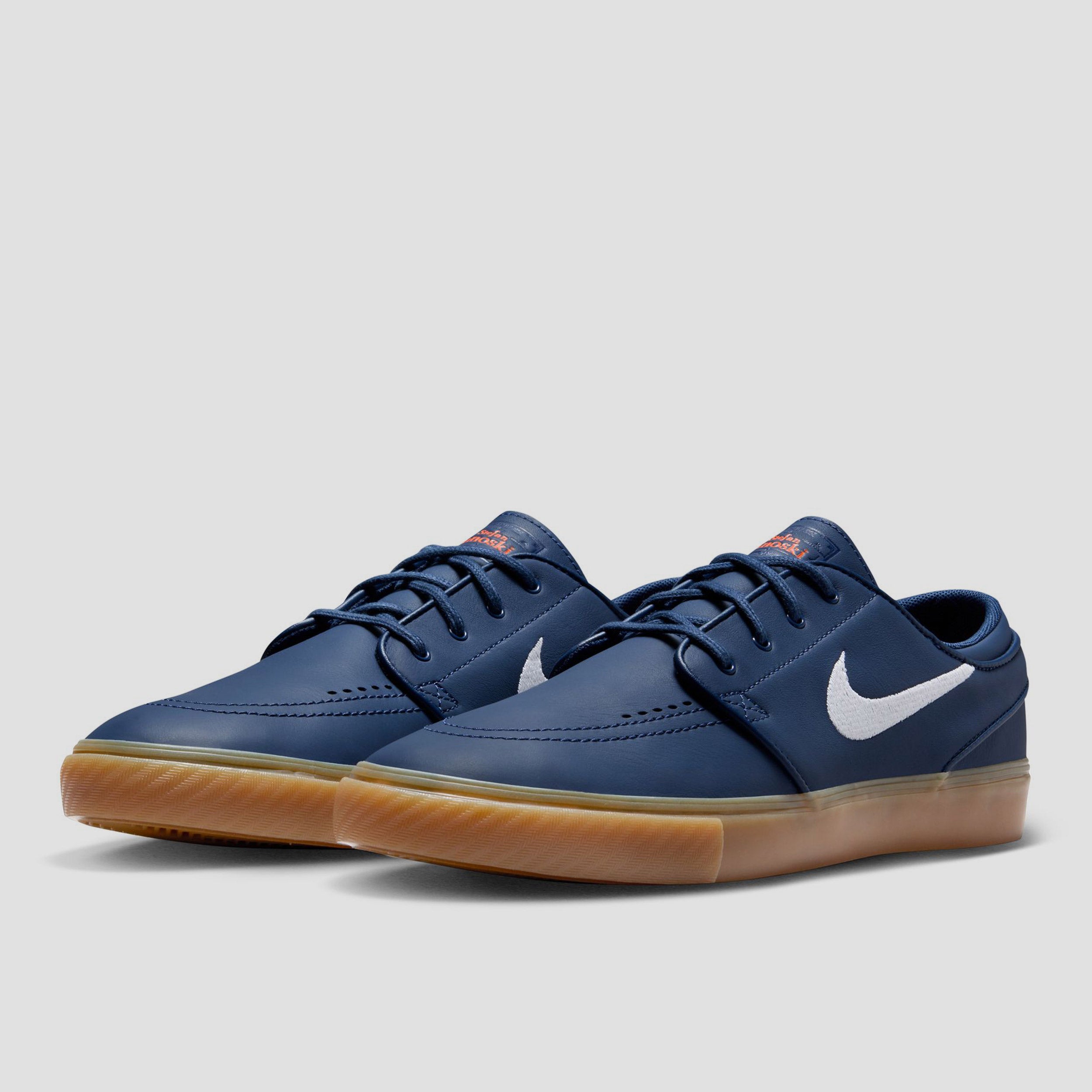 Nike SB Zoom Janoski OG+ Skate Shoes Navy / White - Navy - Gum Light Brown
