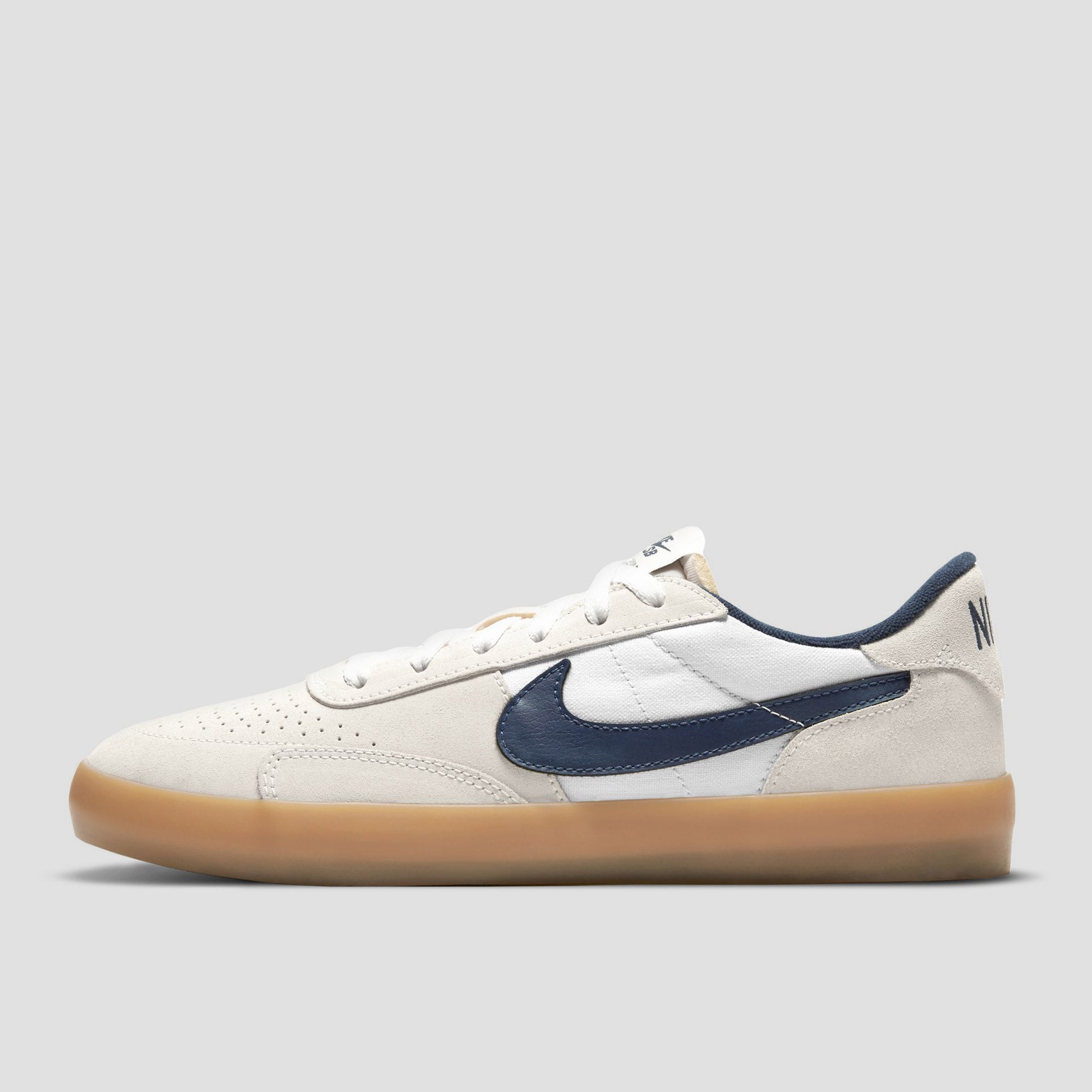 Nike SB Heritage Vulc Shoes Summit White / Navy - White - Gum Light Brown