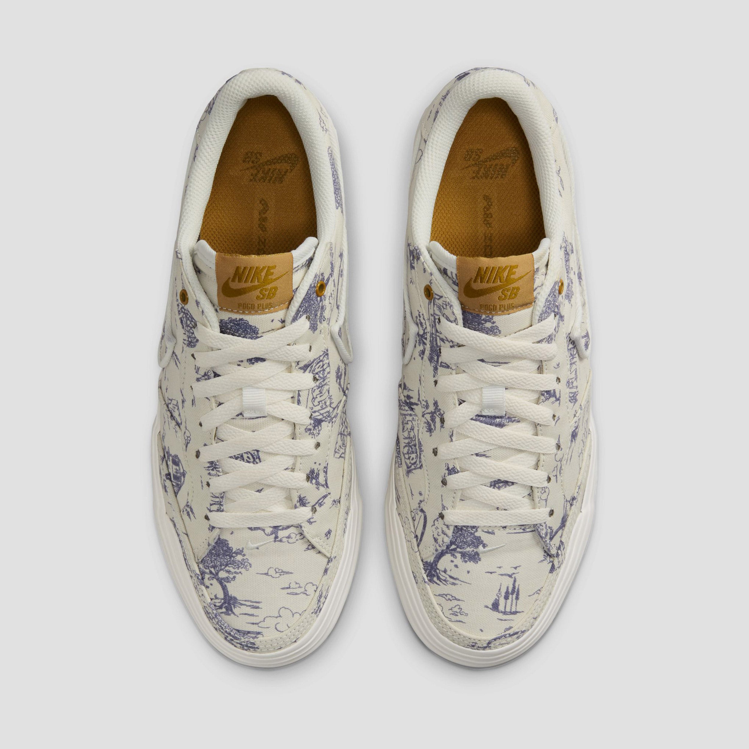 Nike SB Zoom Pogo Plus Premium Skate Shoes Sail / Light Bone - Light Carbon - Bronzine