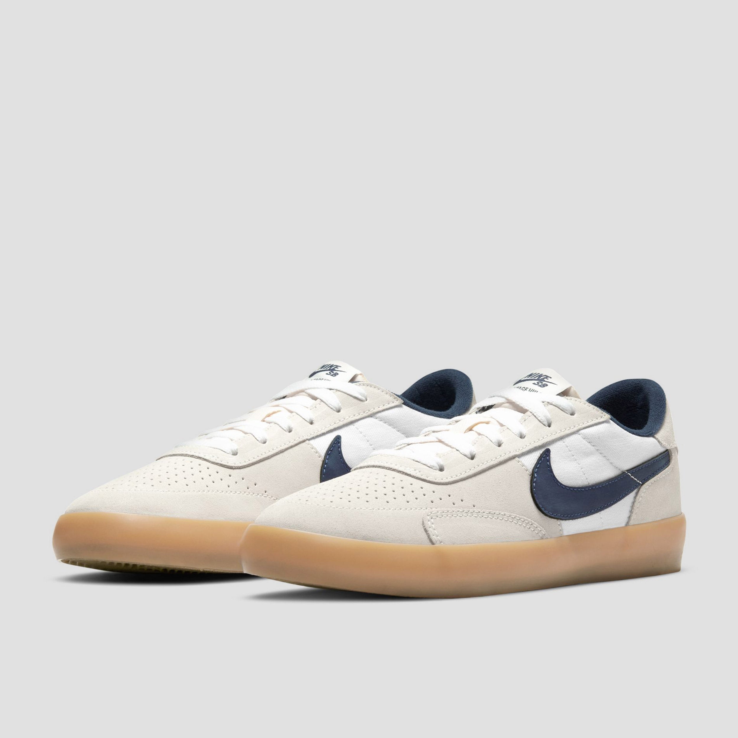 Nike SB Heritage Vulc Shoes Summit White / Navy - White - Gum Light Brown