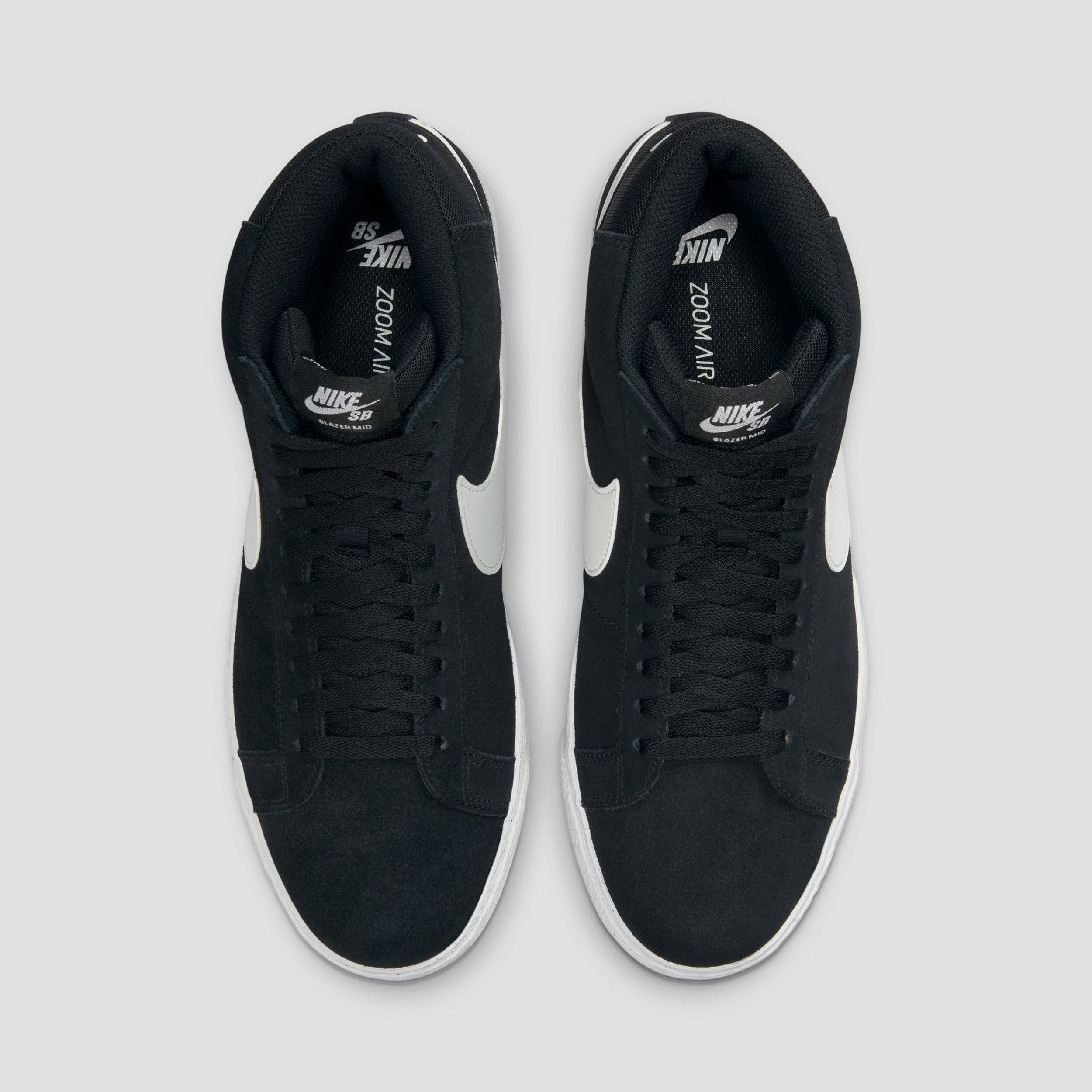 Nike SB Blazer Mid Shoes Black / White - White - White