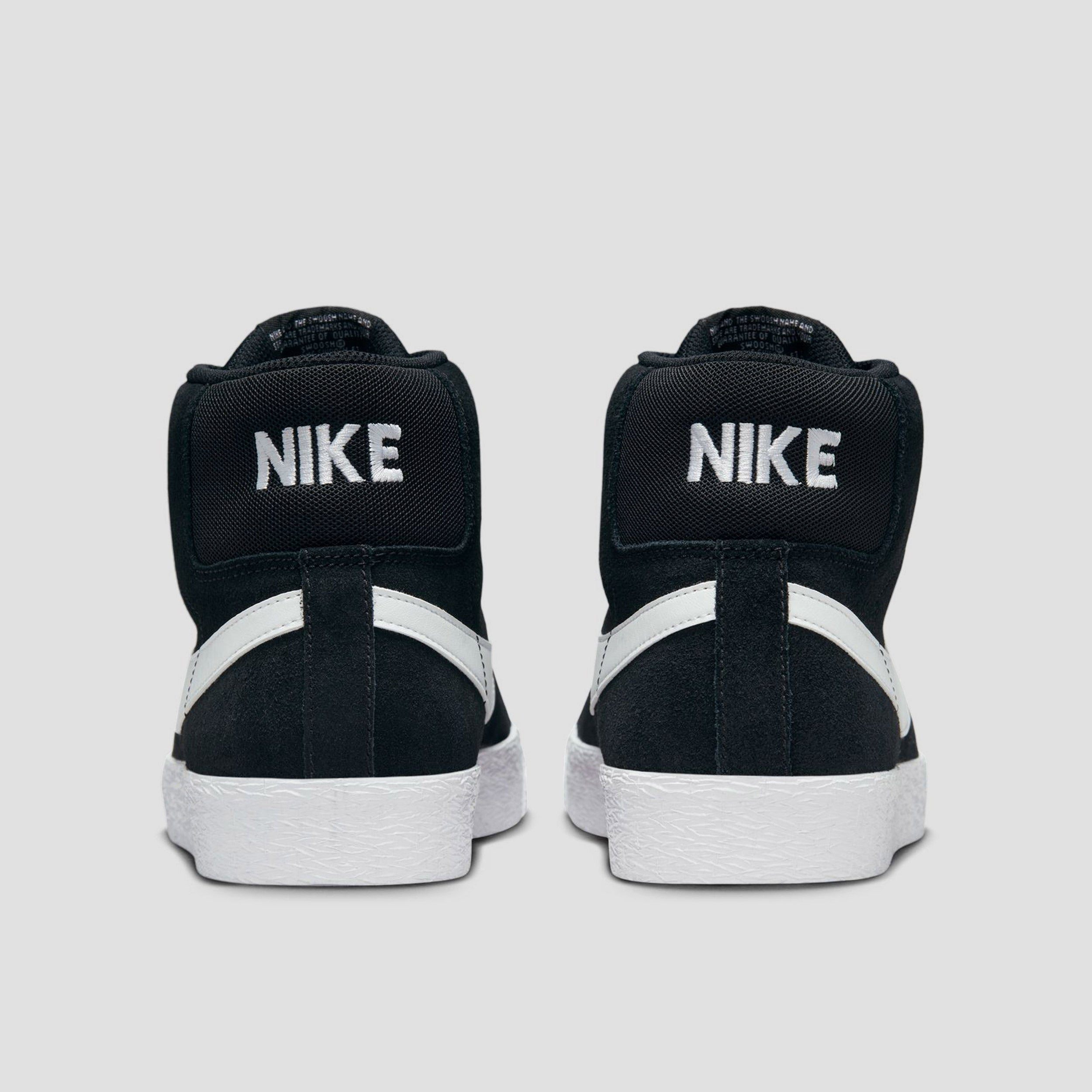 Nike SB Blazer Mid Shoes Black / White - White - White