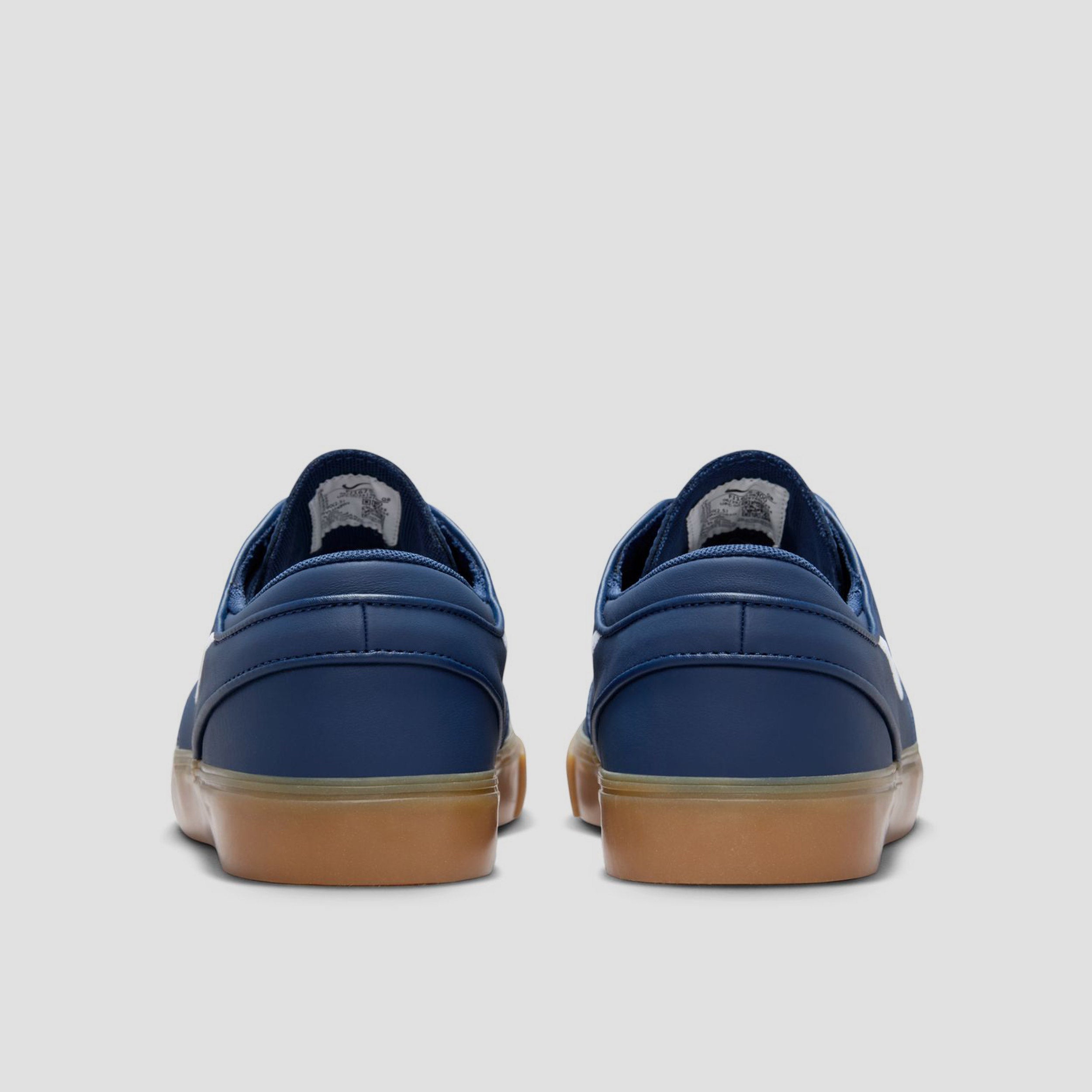 Nike SB Zoom Janoski OG+ Skate Shoes Navy / White - Navy - Gum Light Brown