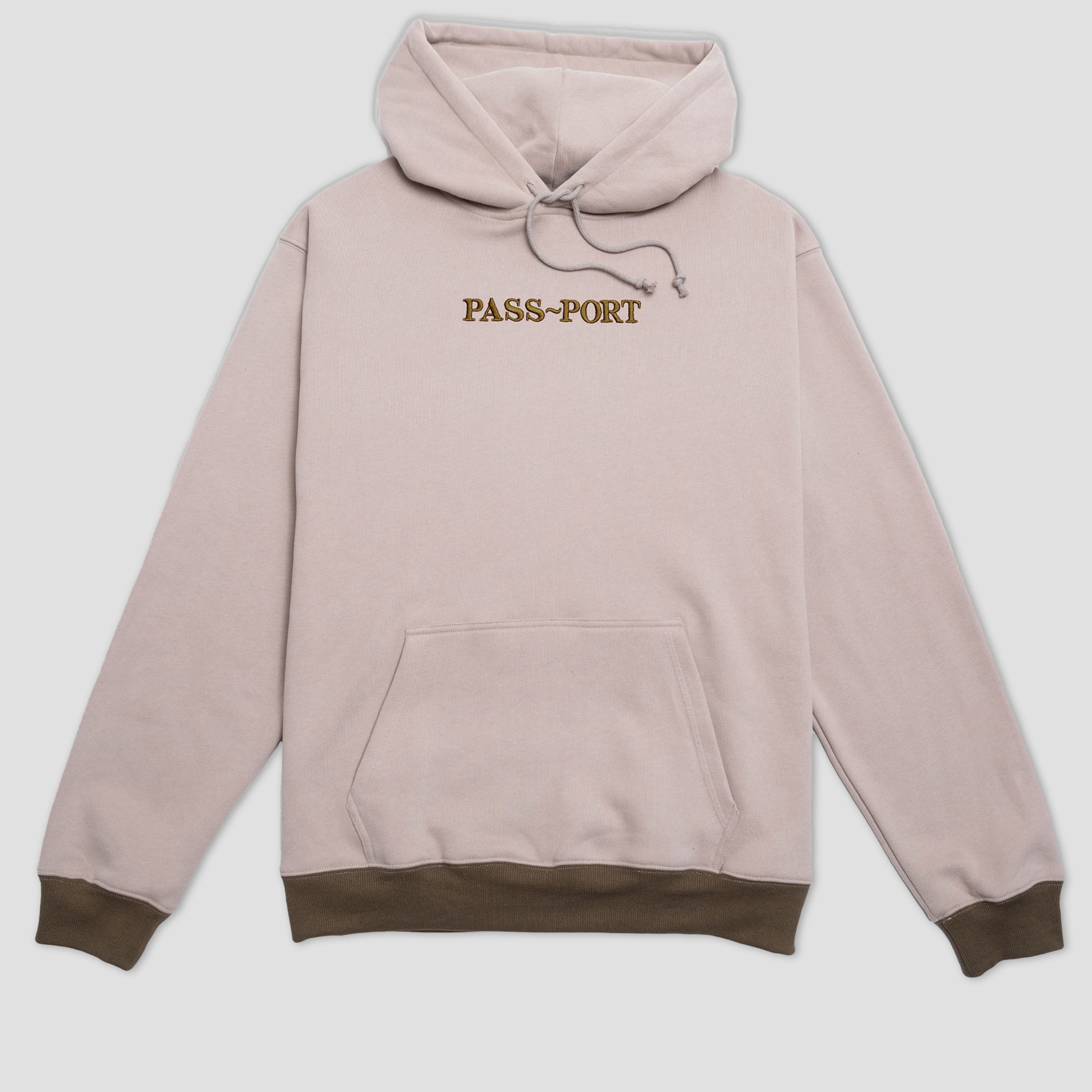 PassPort Official Contrast Organic Hood Khaki