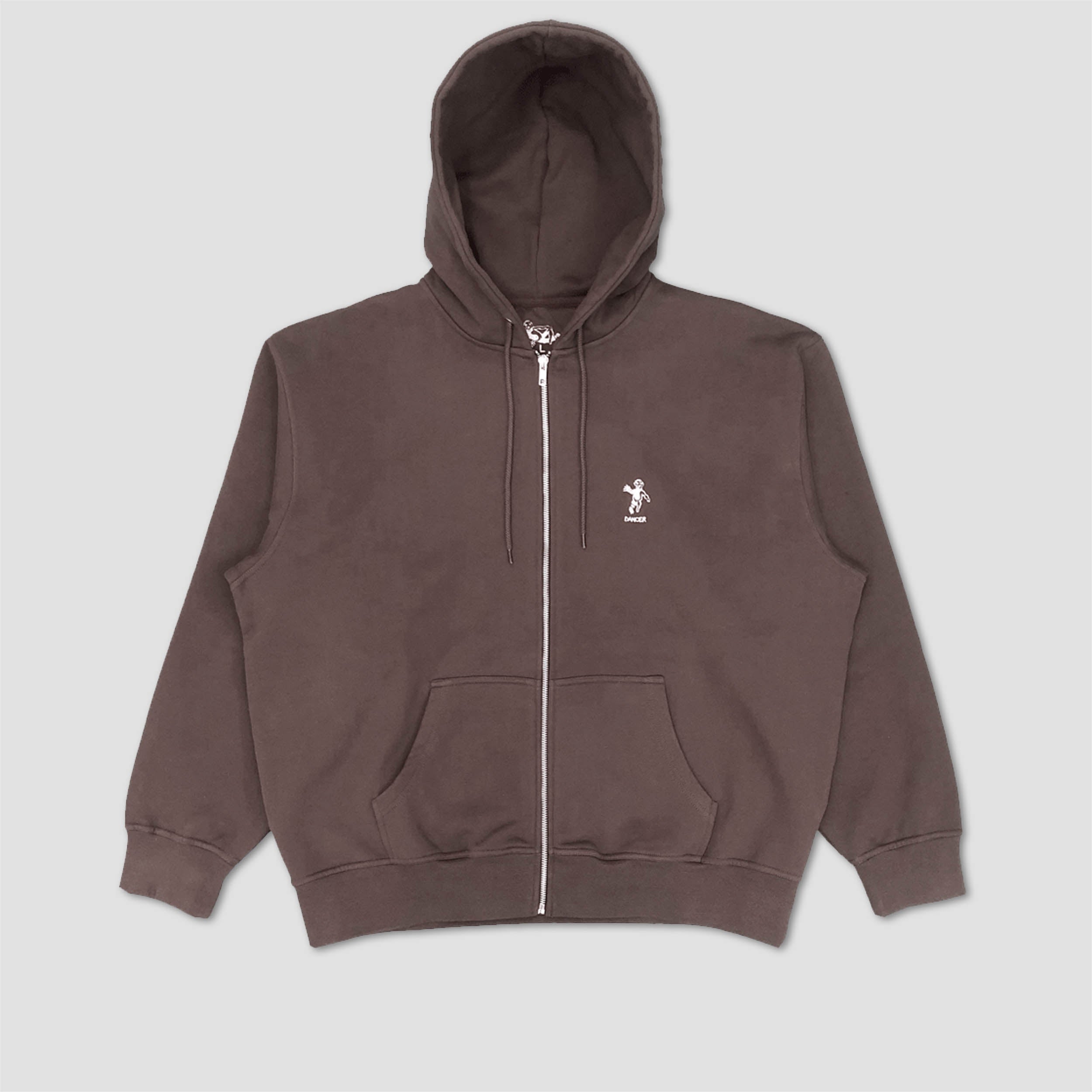 Dancer OG Logo Zip Hood Brown