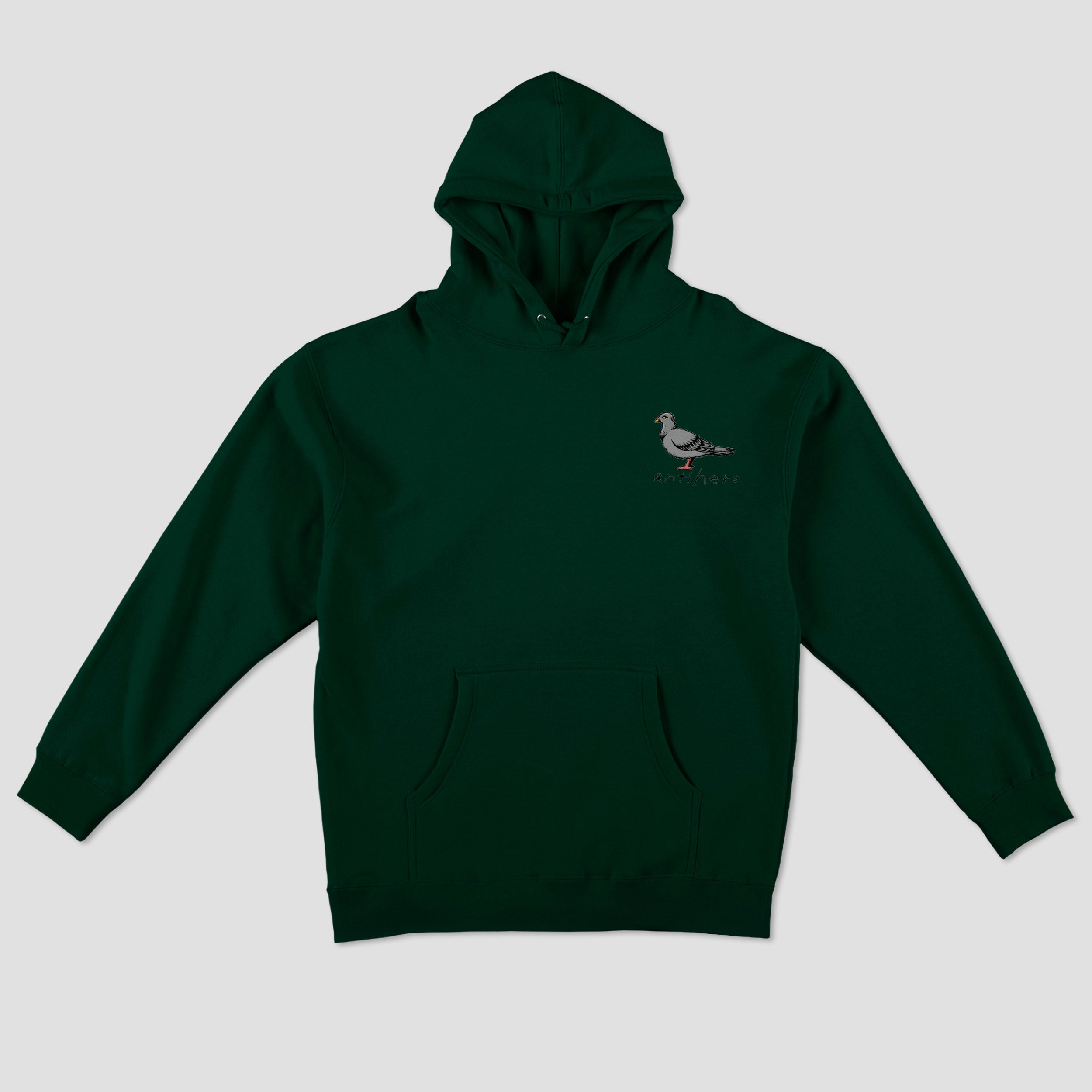Anti Hero OG Pigeon Hoodie Dark Green