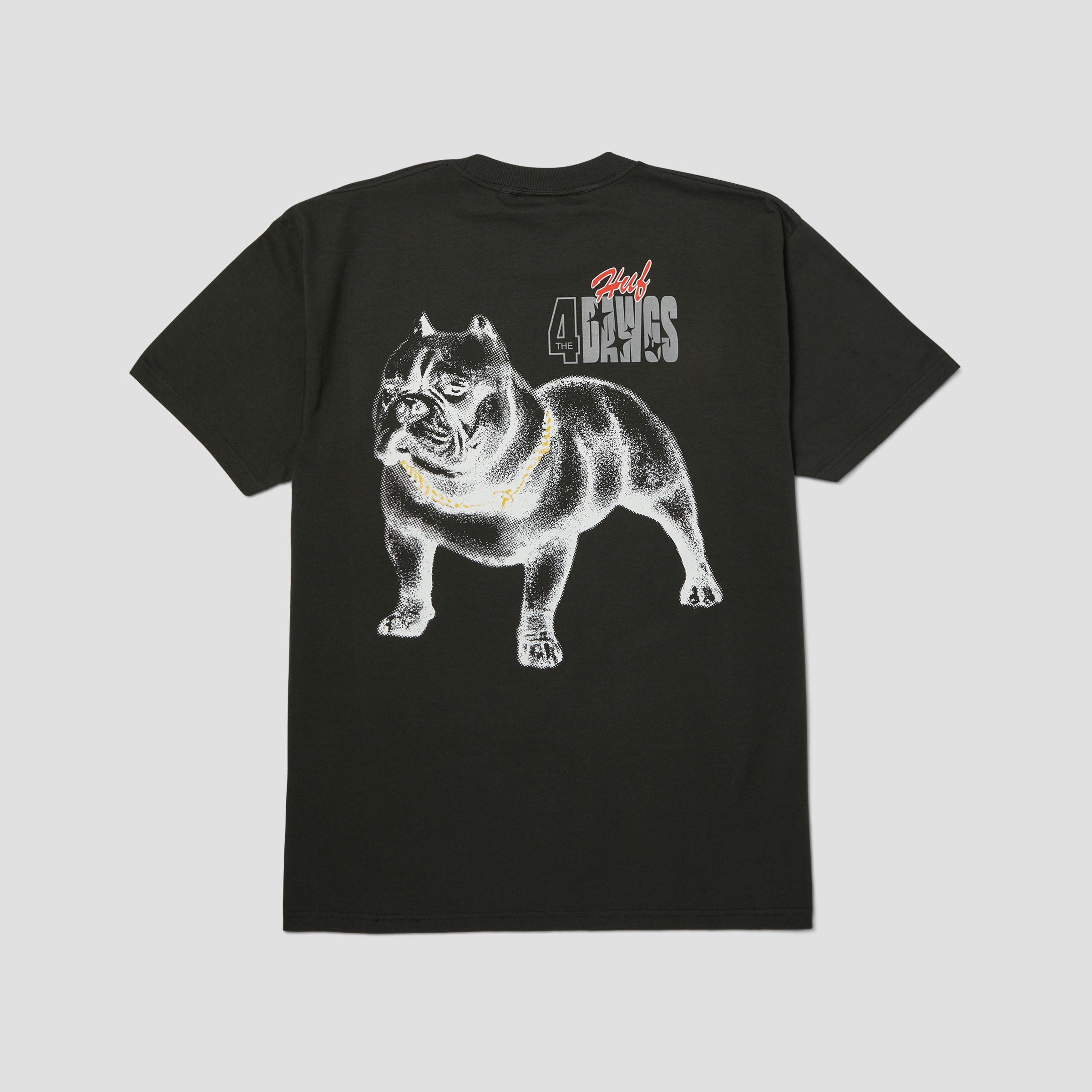 HUF 4 The Dawgs T-Shirt Vintage Black
