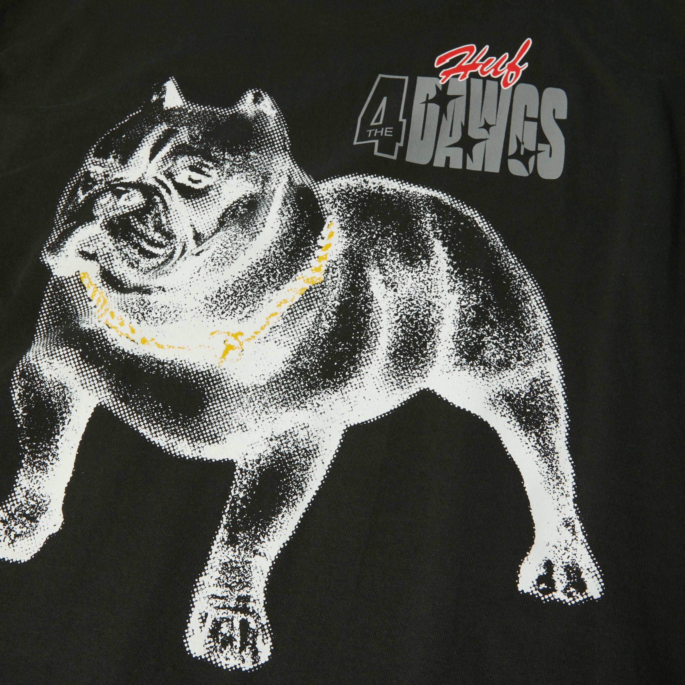 HUF 4 The Dawgs T-Shirt Vintage Black