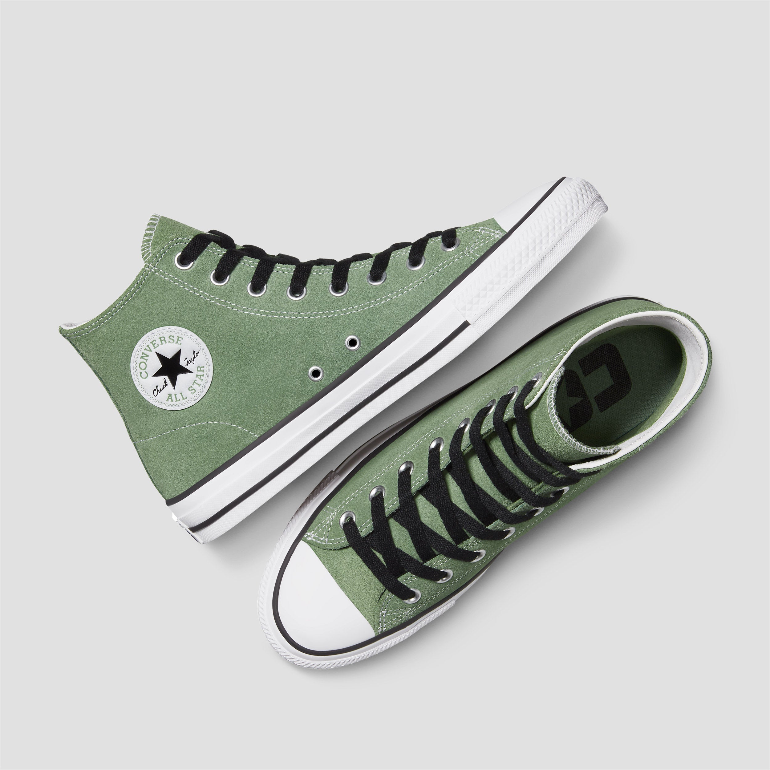 Converse CTAS Pro Hi Skate Shoes Foothill Green / Black / White