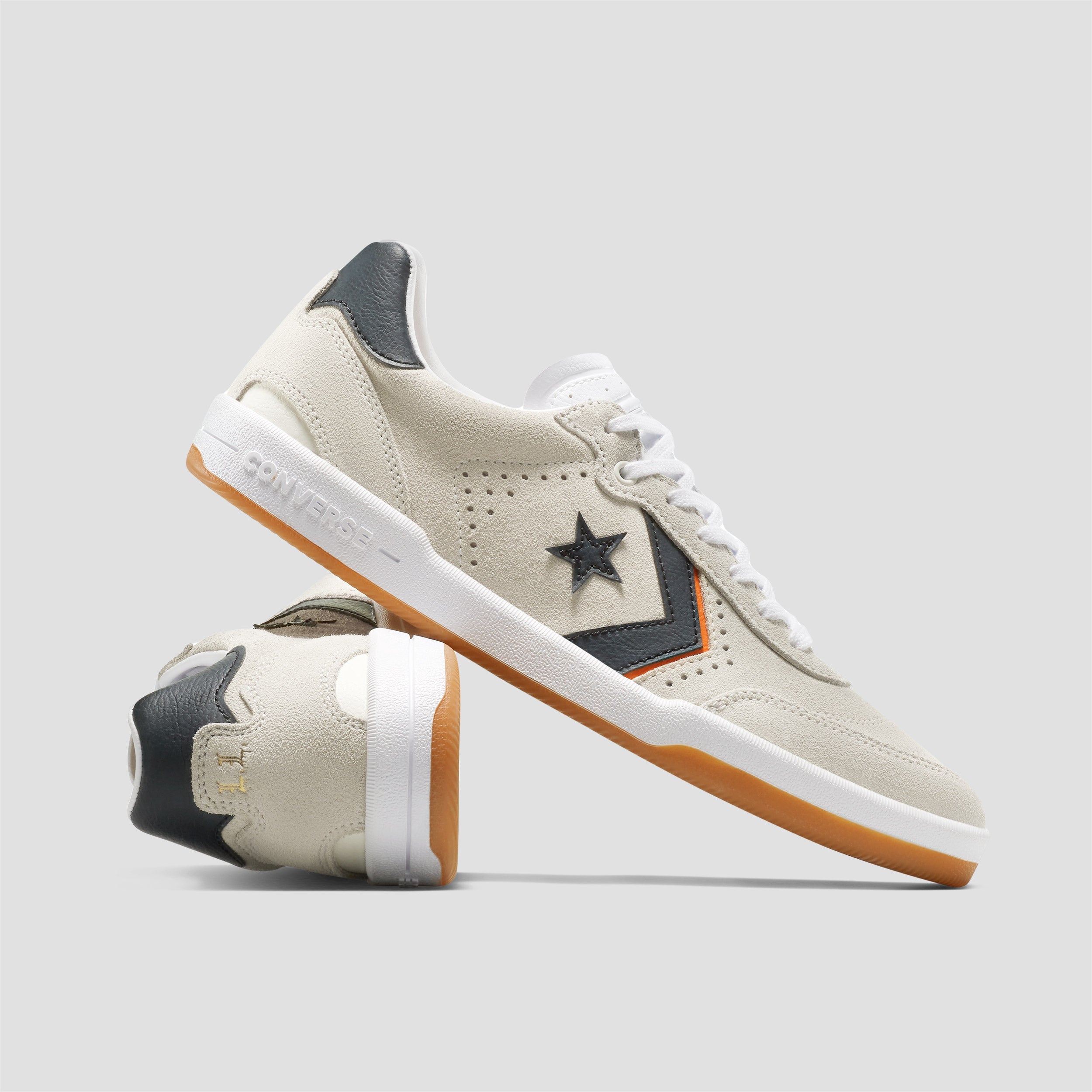 Converse Louie Lopez Pro 2 Skate Shoes Egret / White / Orange