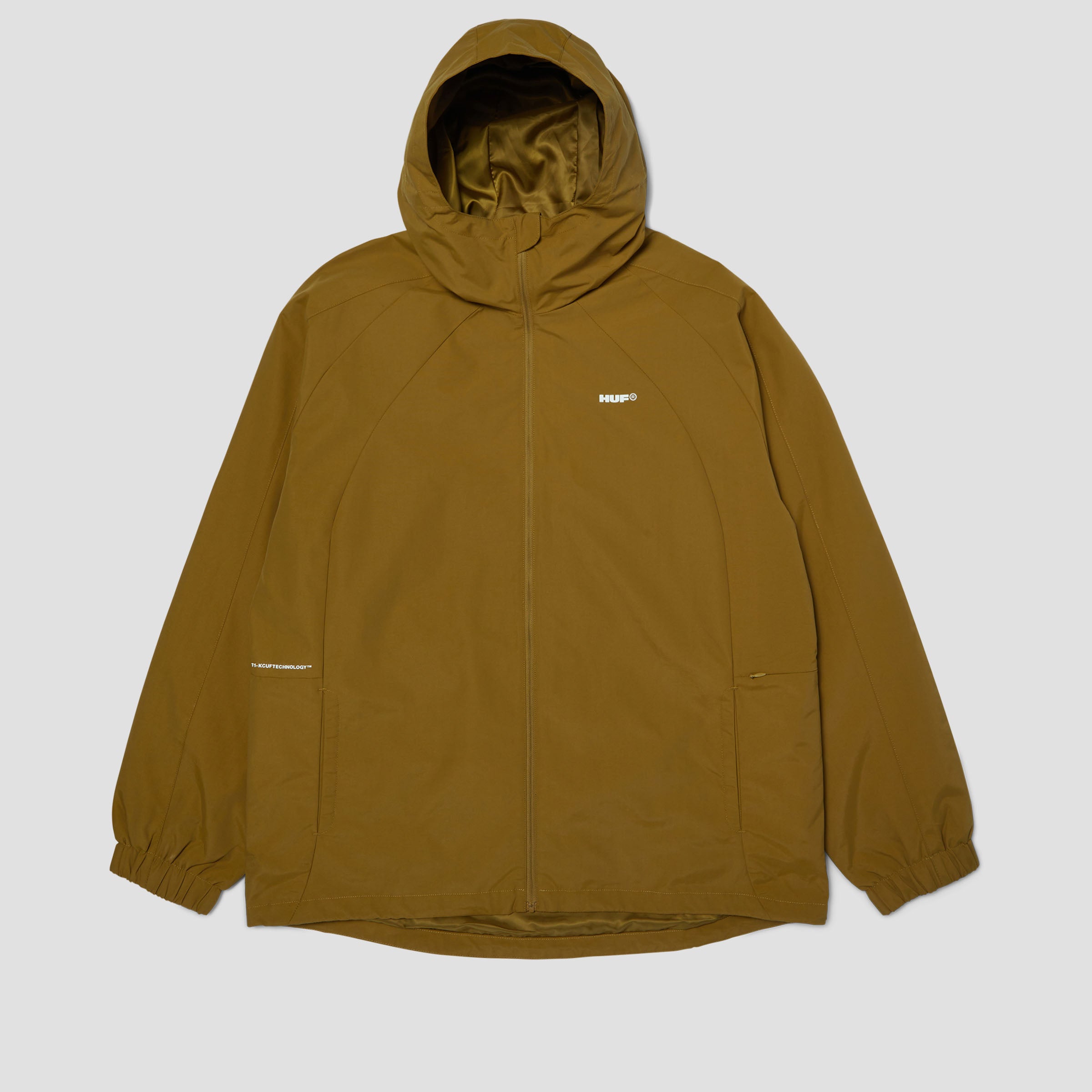HUF All Caps Shell Jacket Rich Brown