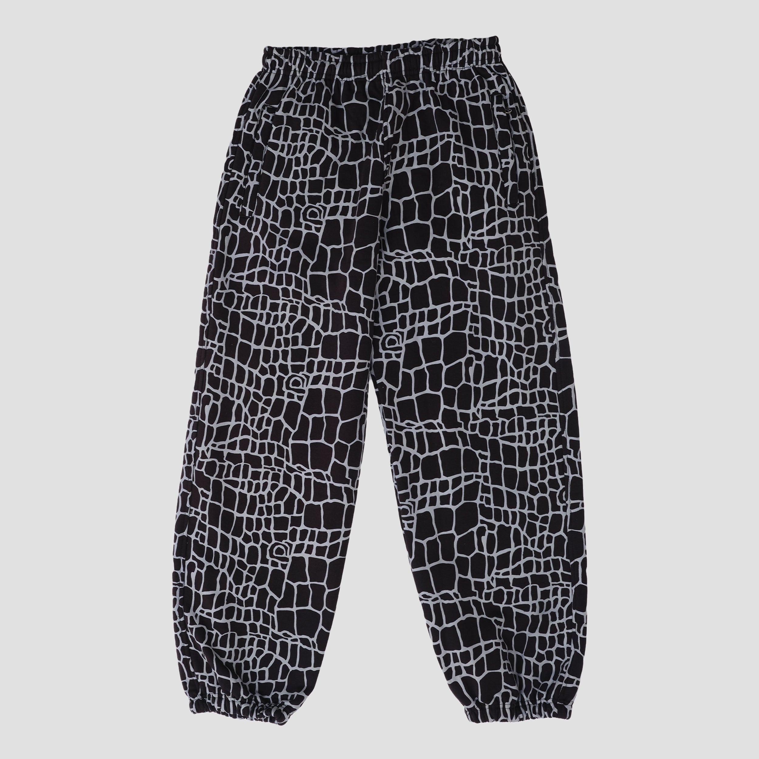 Always Croc Print Jogger Black