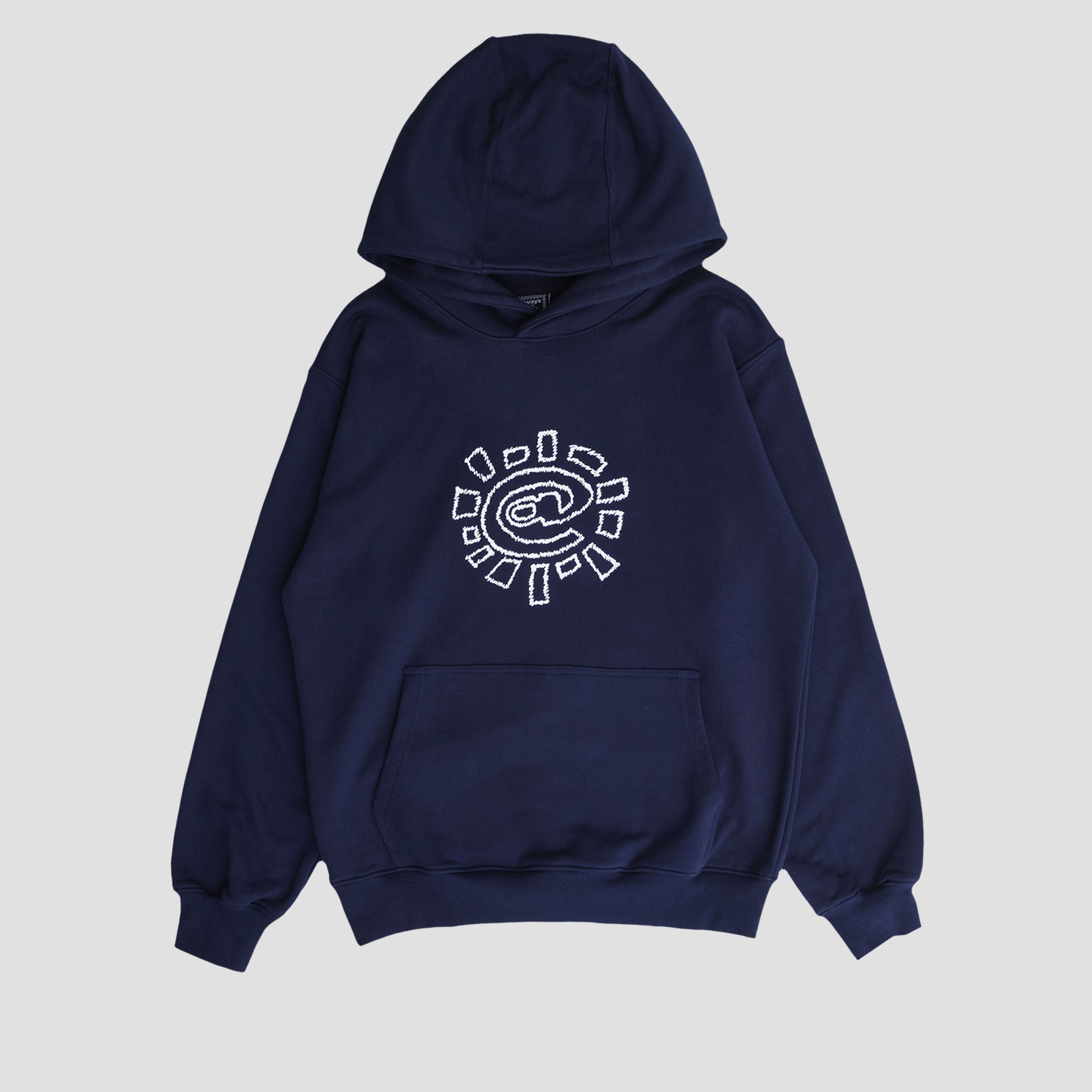 Always Scribble @Sun Hoodie Navy