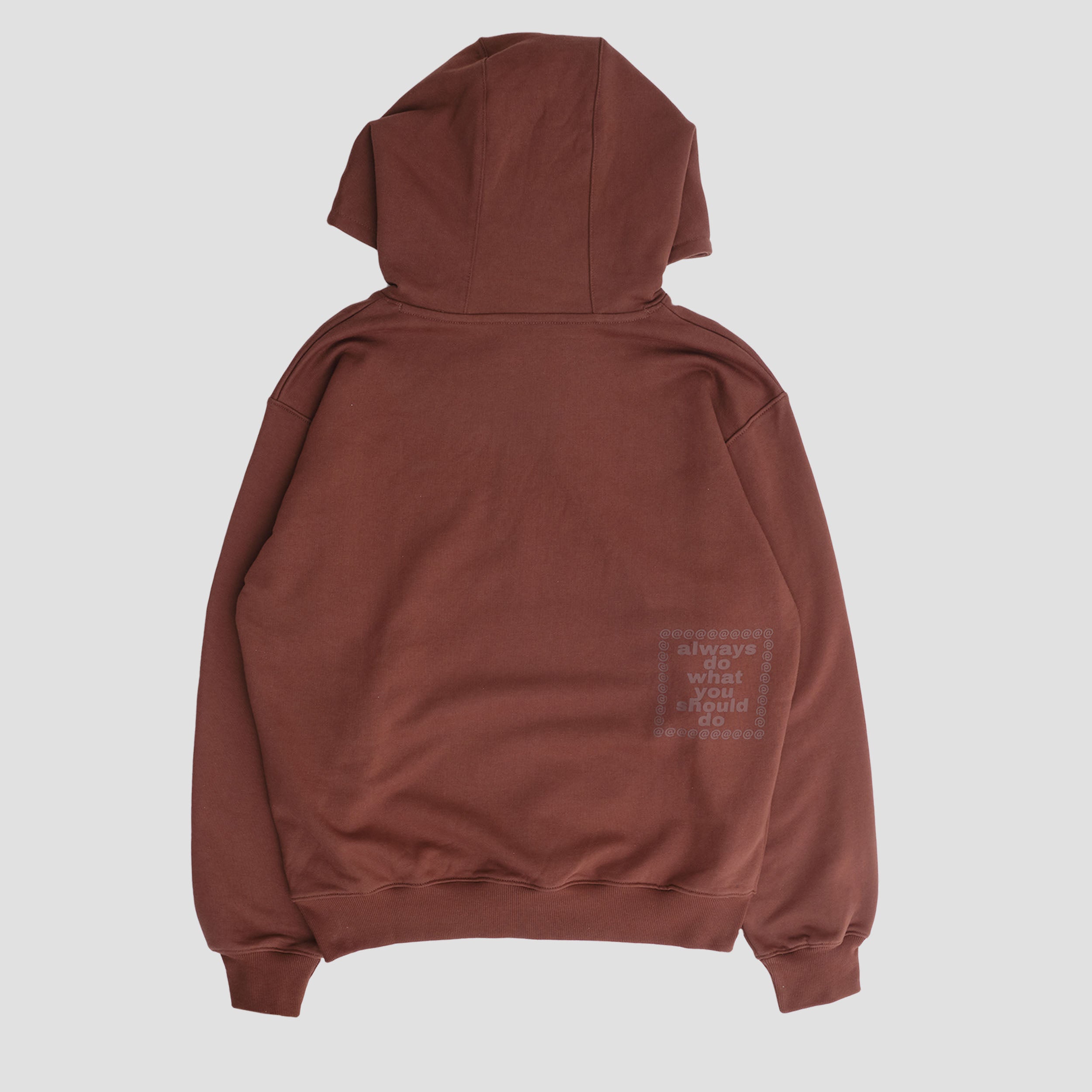 Always Scribble @Sun Hoodie Brown