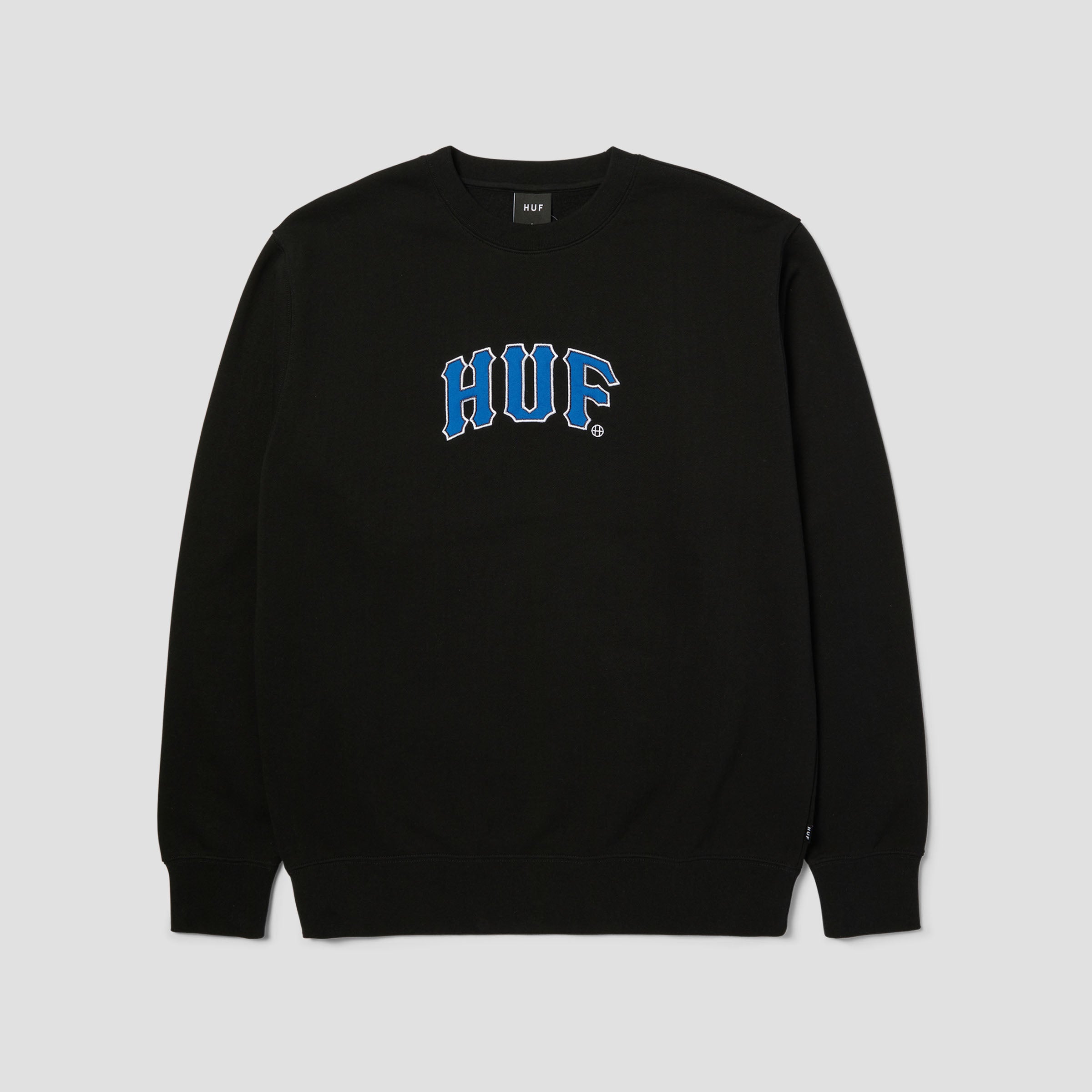 HUF Arch Applique Crew Black