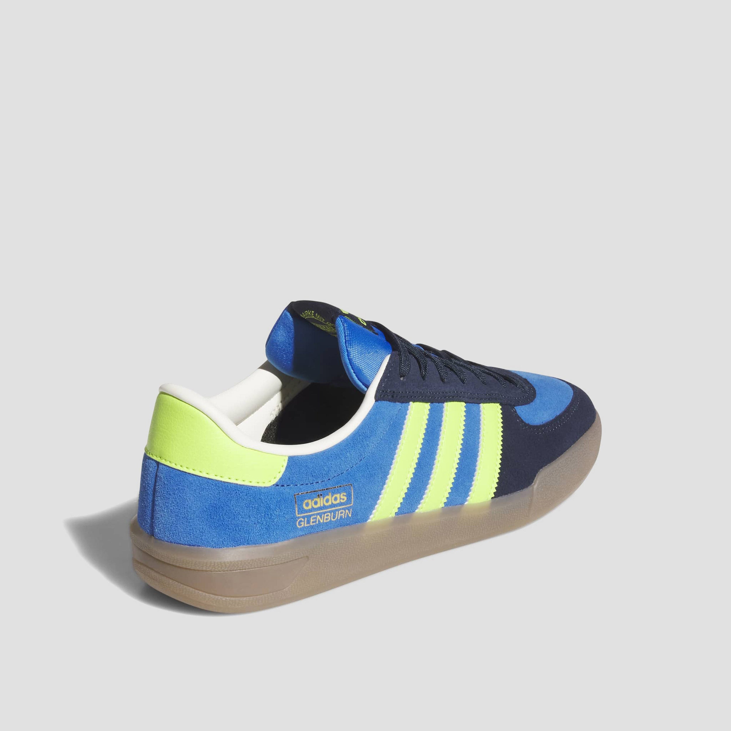 Adidas Glenburn Skate Shoes Bright Royal / Solar Slime / Collegiate Navy