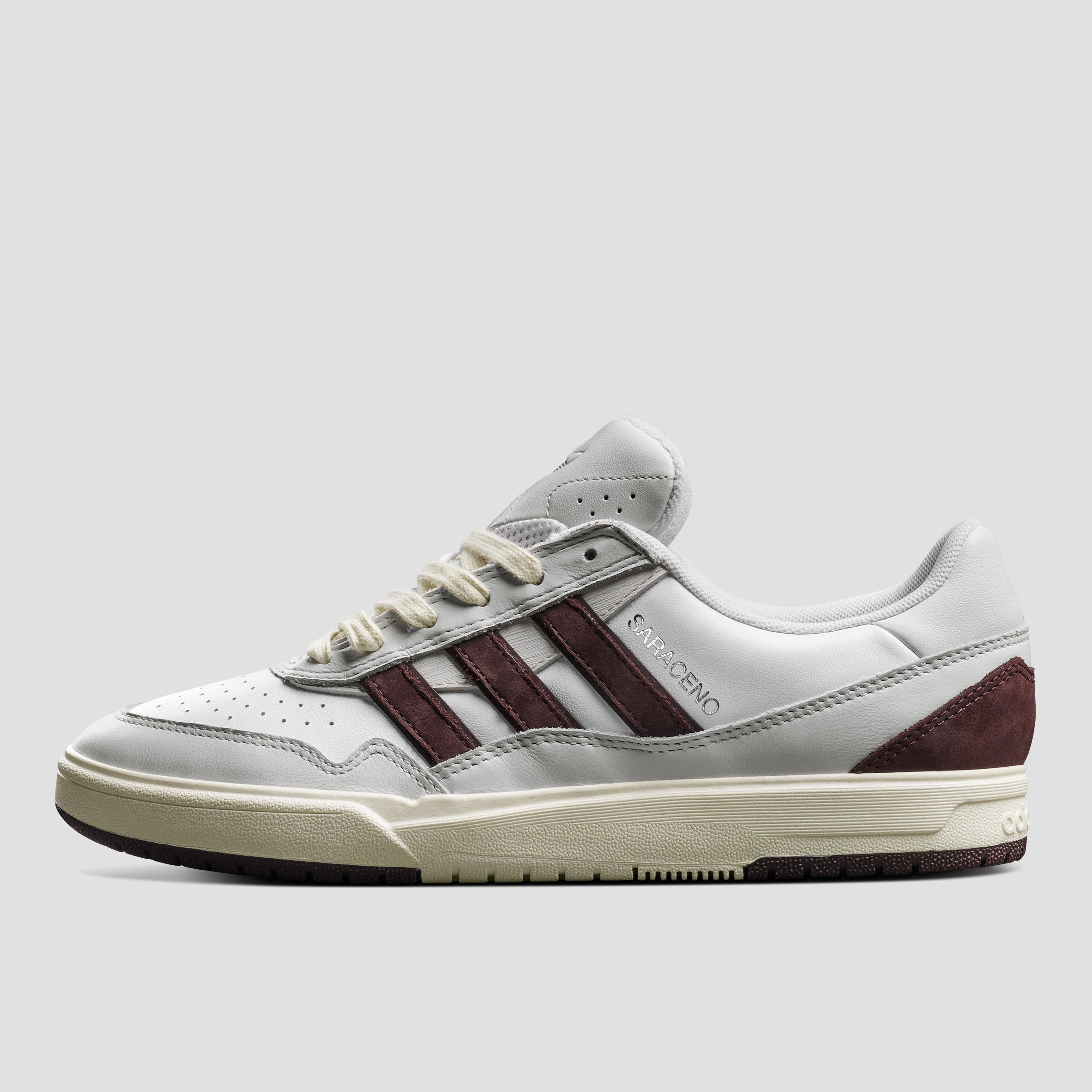 Adidas Tyshawn II x Zach Saraceno Skate Shoes Crystal White / Shadow Brown / Off White