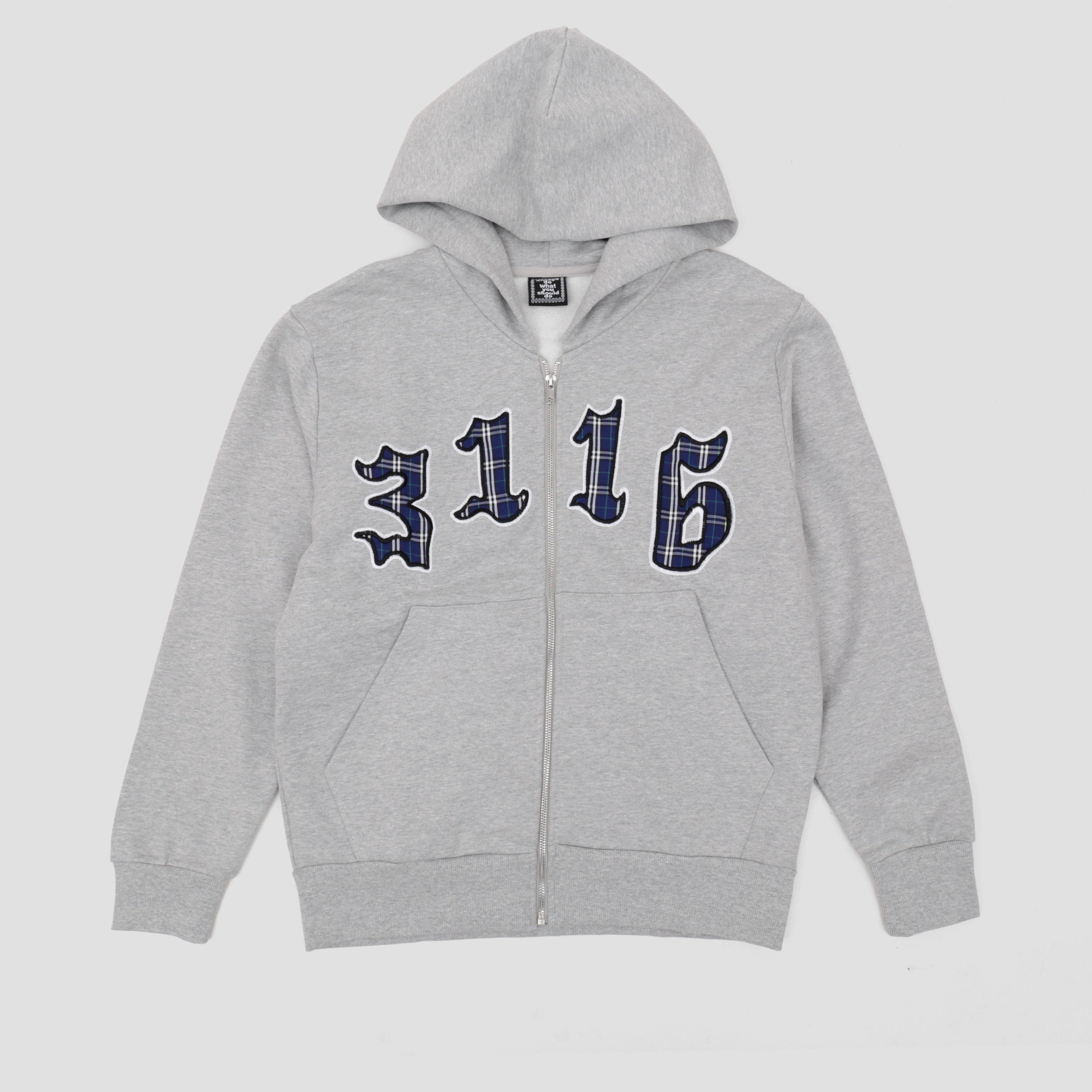 Always 3116 Premium Zip Up Hoodie Grey