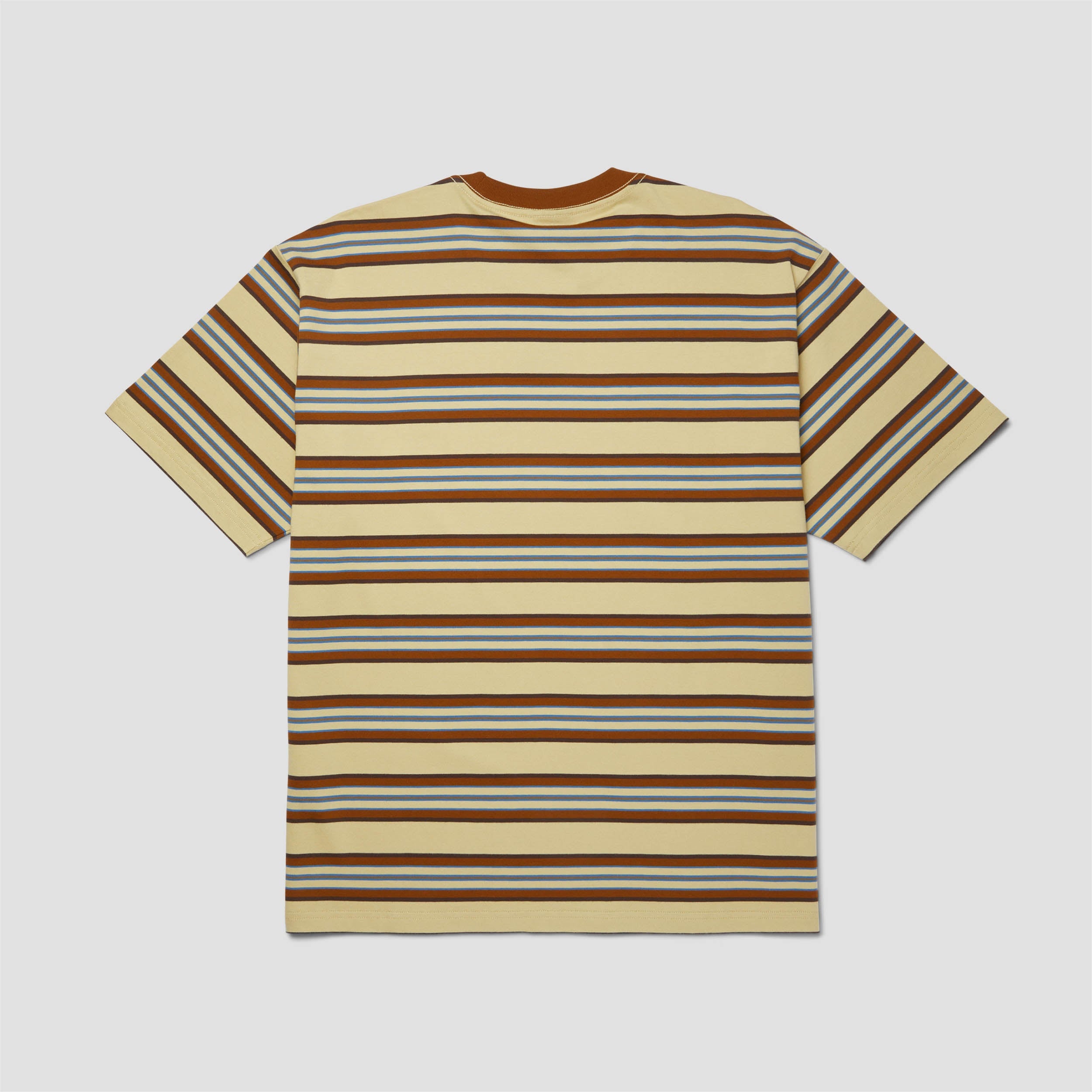 HUF Big Block Stripe Shortsleeve Boxy Top Clay