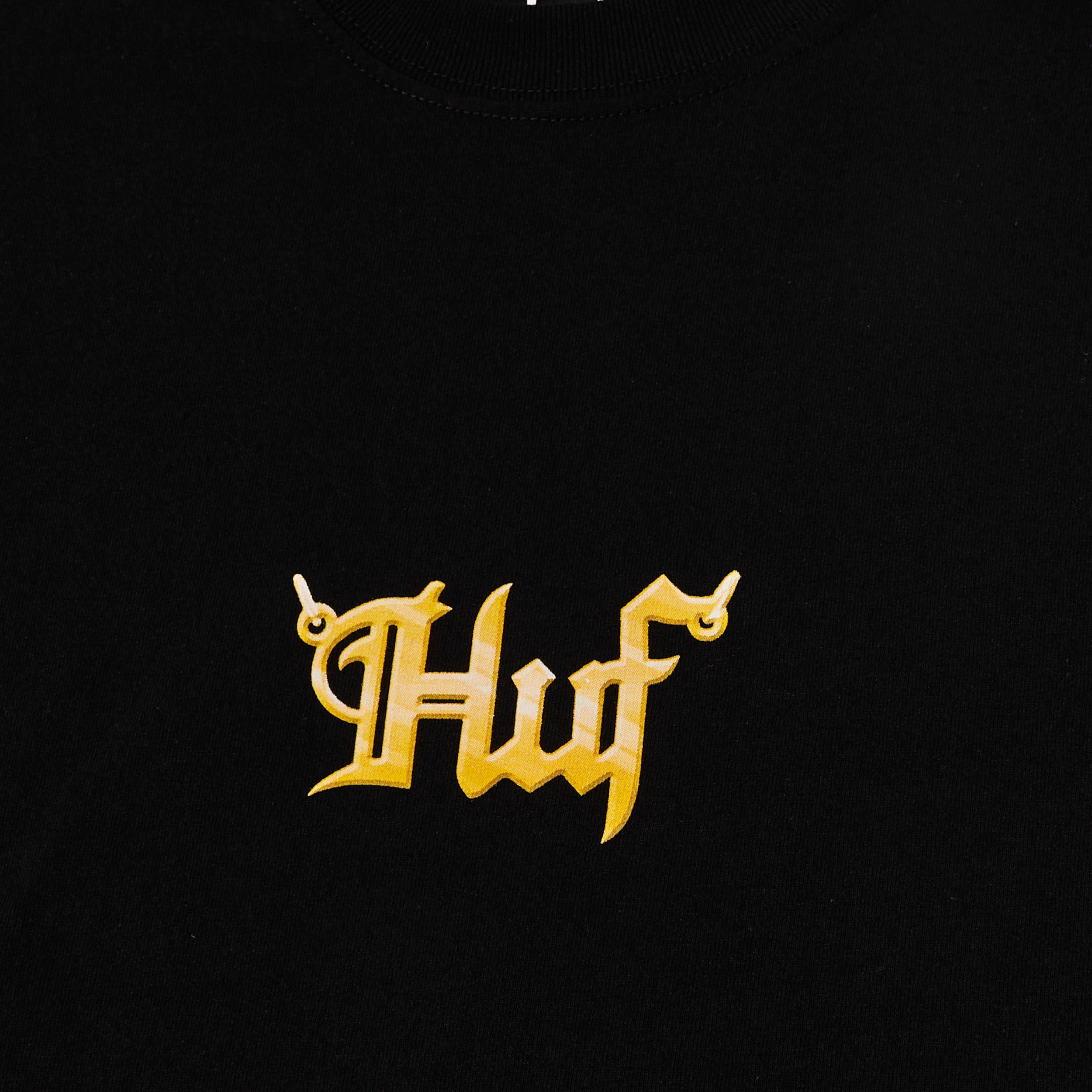 HUF Big H Shortsleeve T-Shirt Black