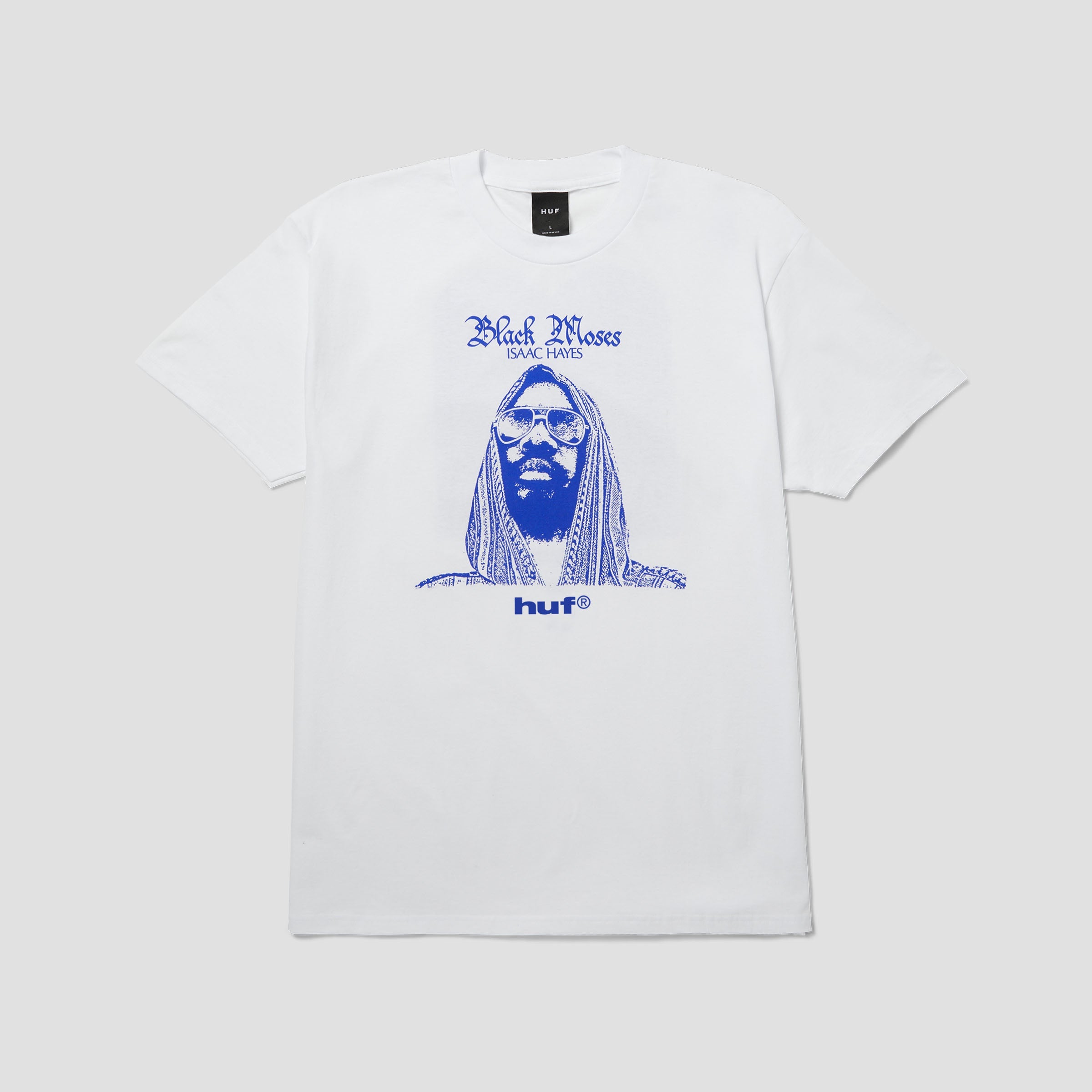 HUF X Isaac Hayes Black Moses Heavyweight T-Shirt White