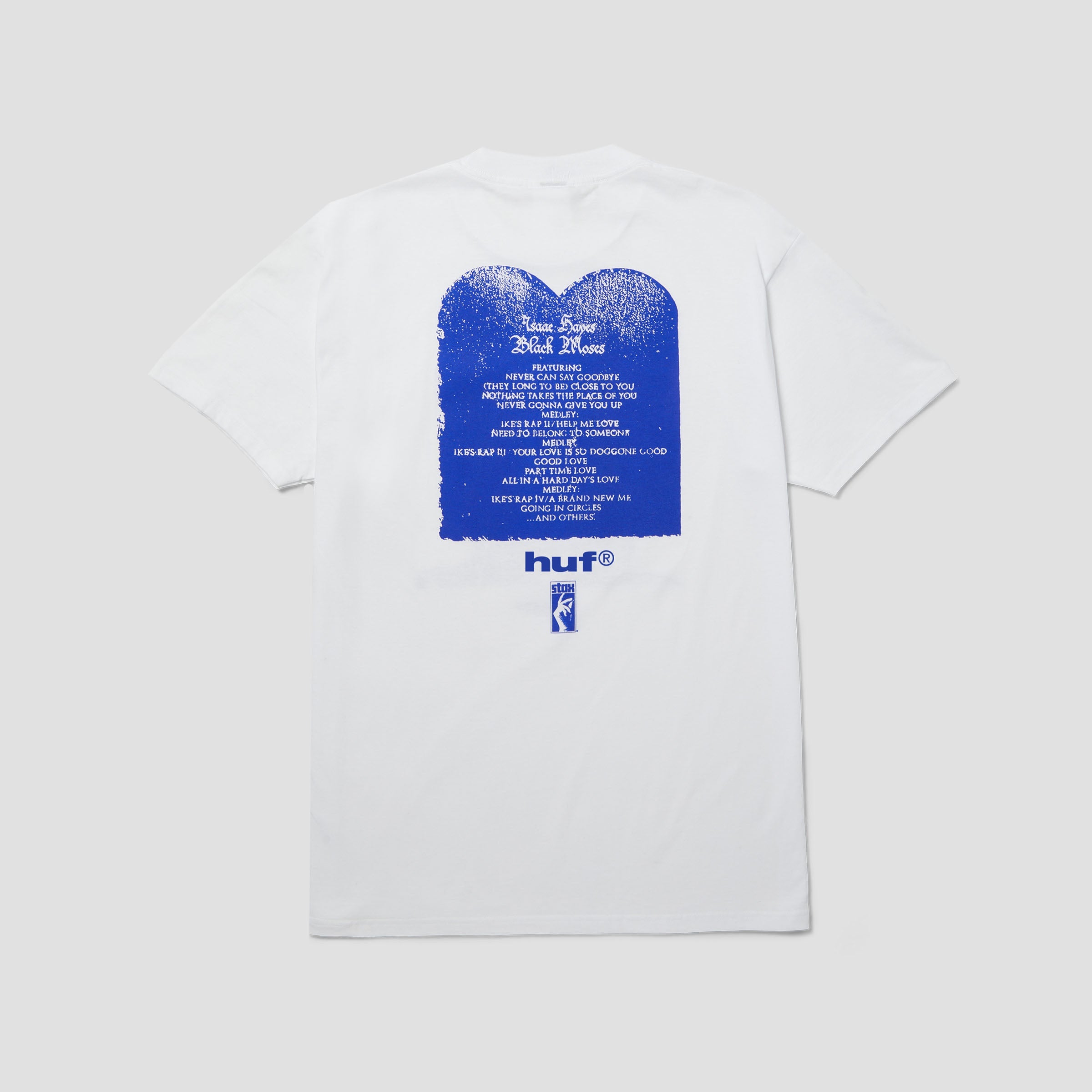 HUF X Isaac Hayes Black Moses Heavyweight T-Shirt White