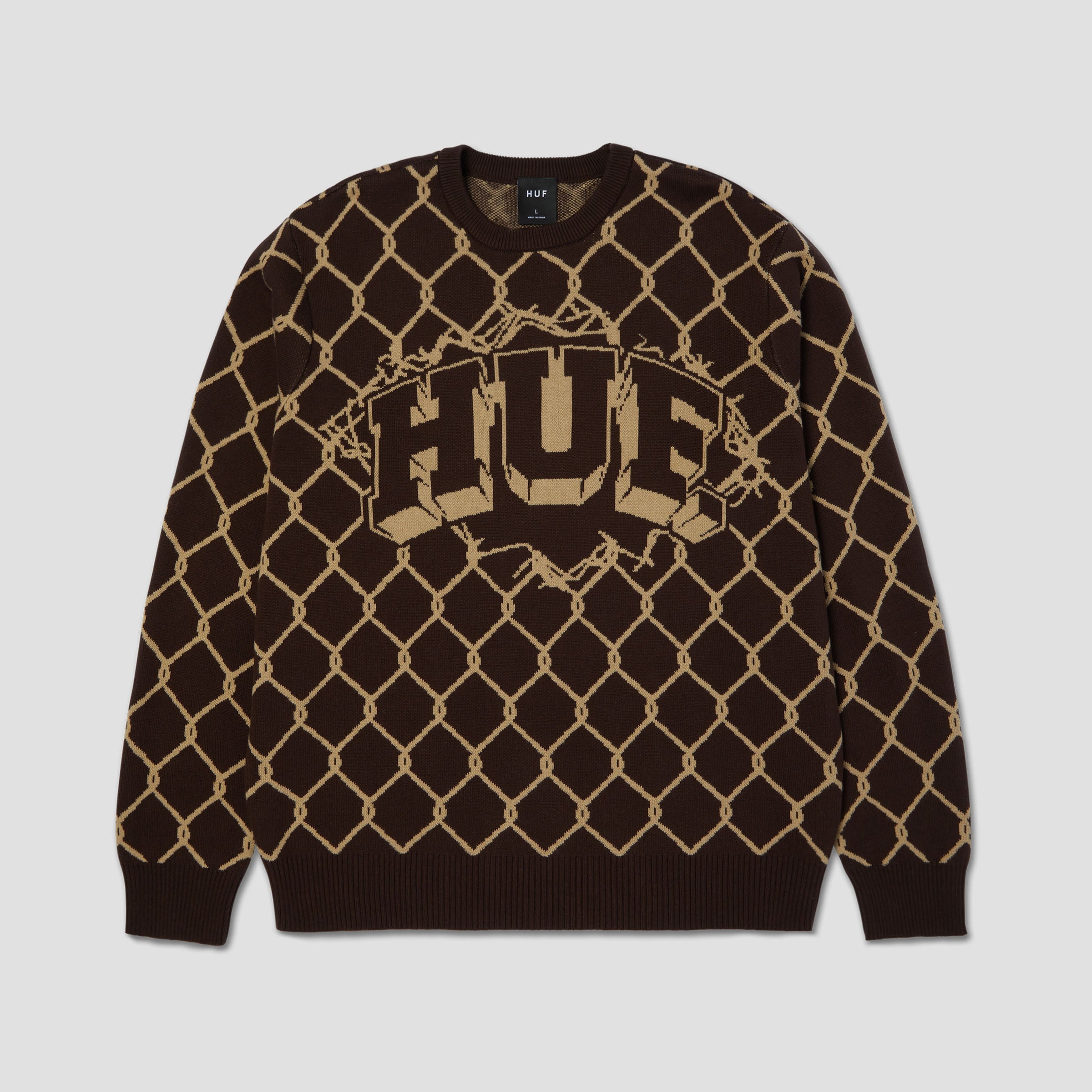 HUF Breakthrough Crew Sweater Bison