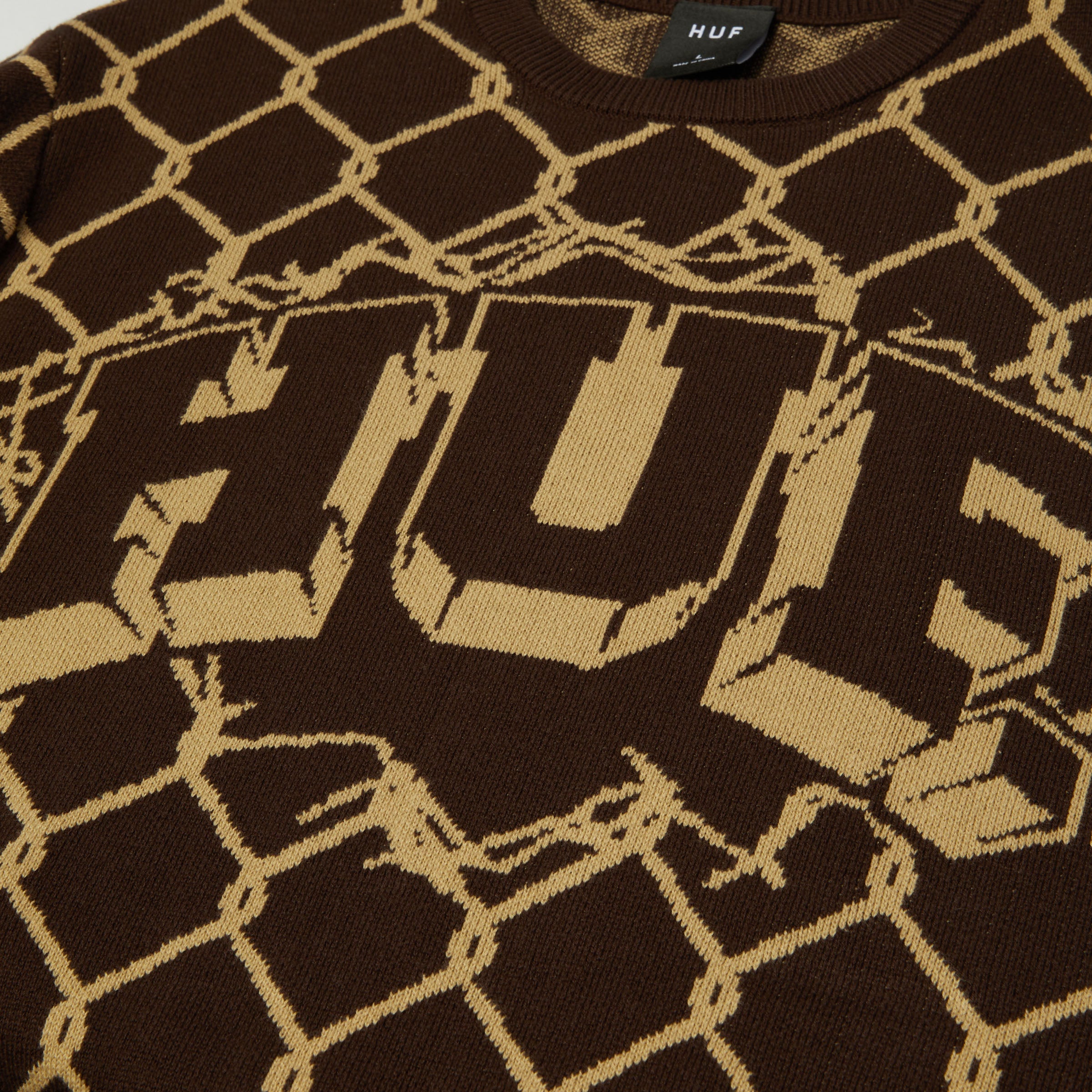 HUF Breakthrough Crew Sweater Bison