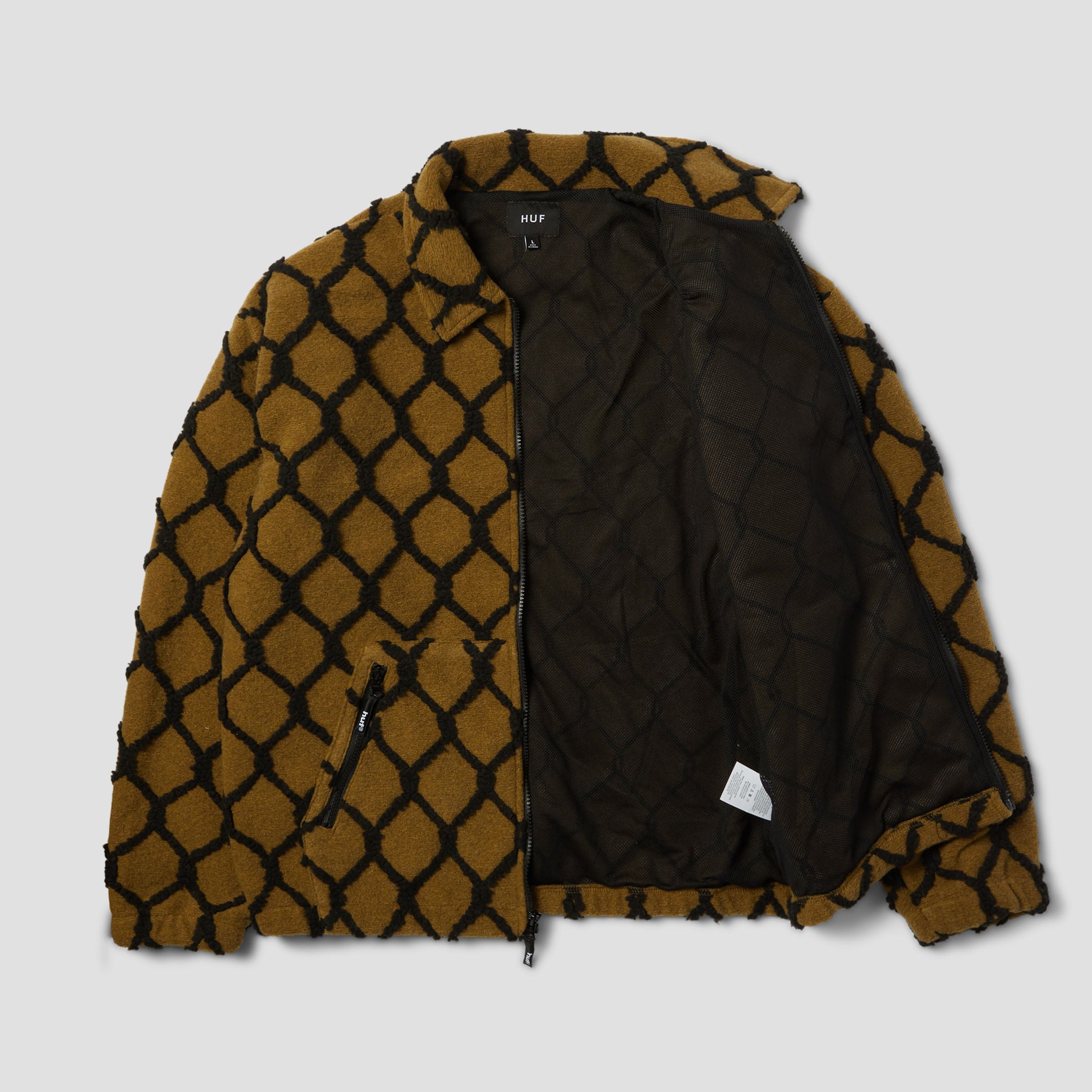 HUF Breakthrough High Pile Jacket Moss