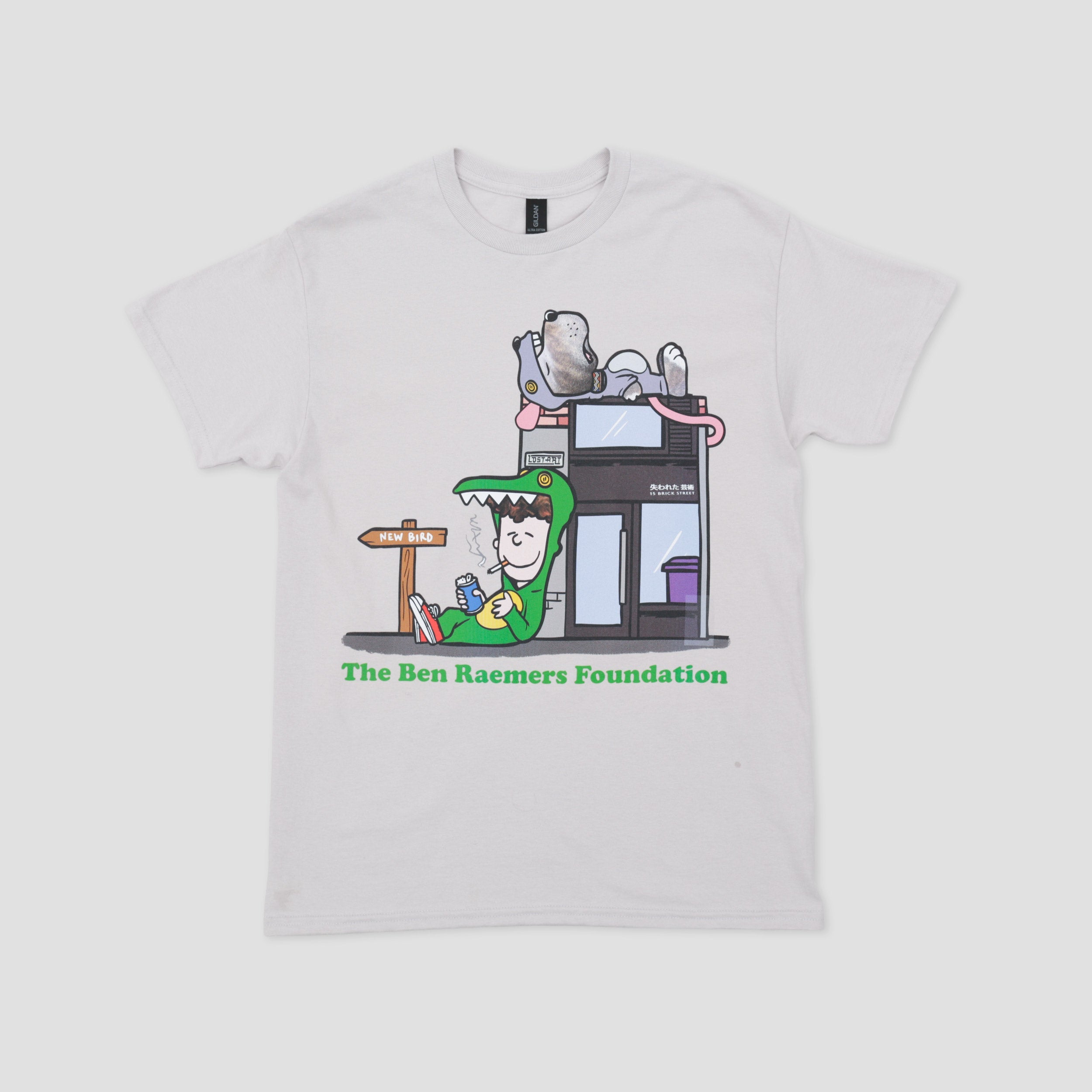 Ben Raemers Foundation Slam City x Lost Art T-Shirt Ice