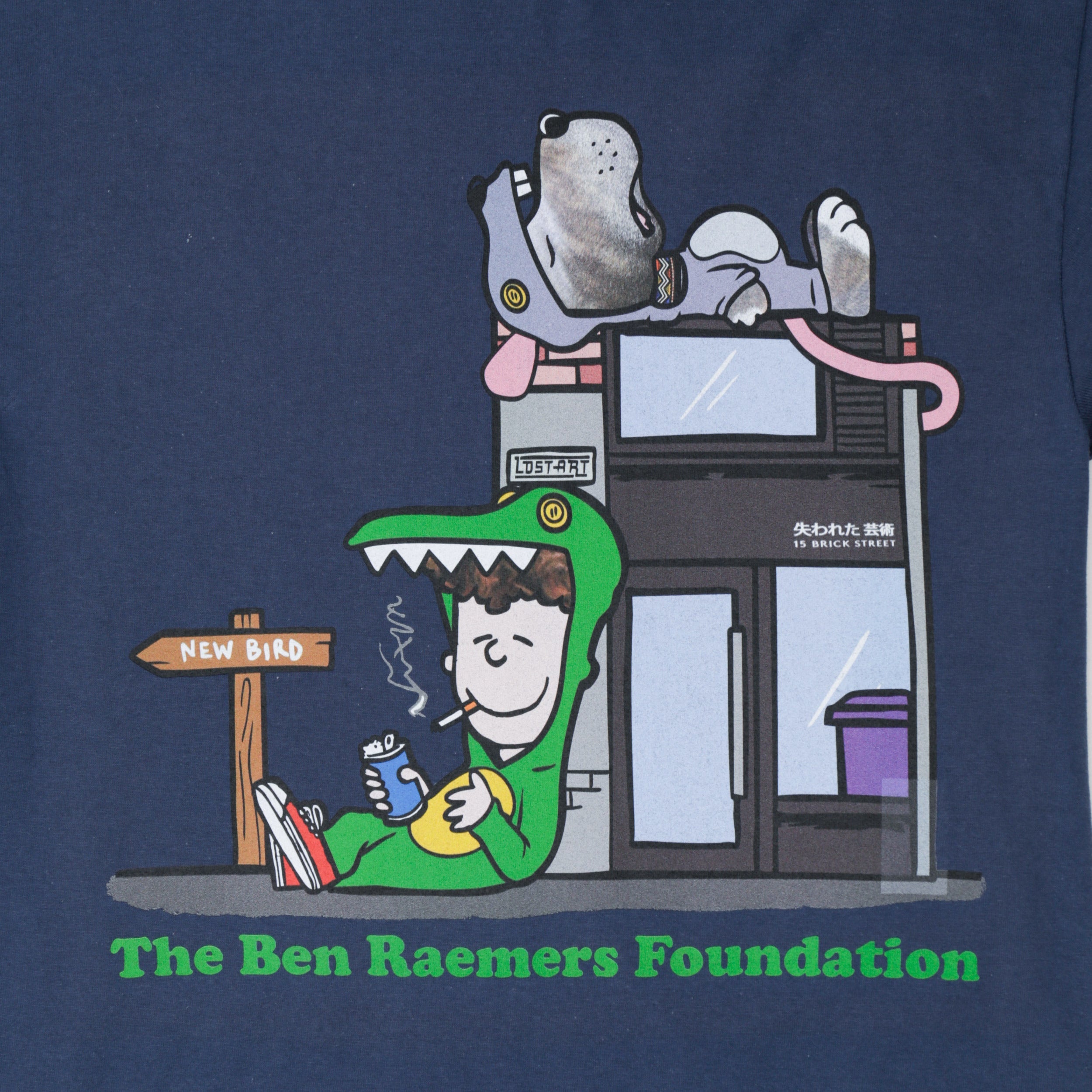 Ben Raemers Foundation Slam City x Lost Art T-Shirt Slate