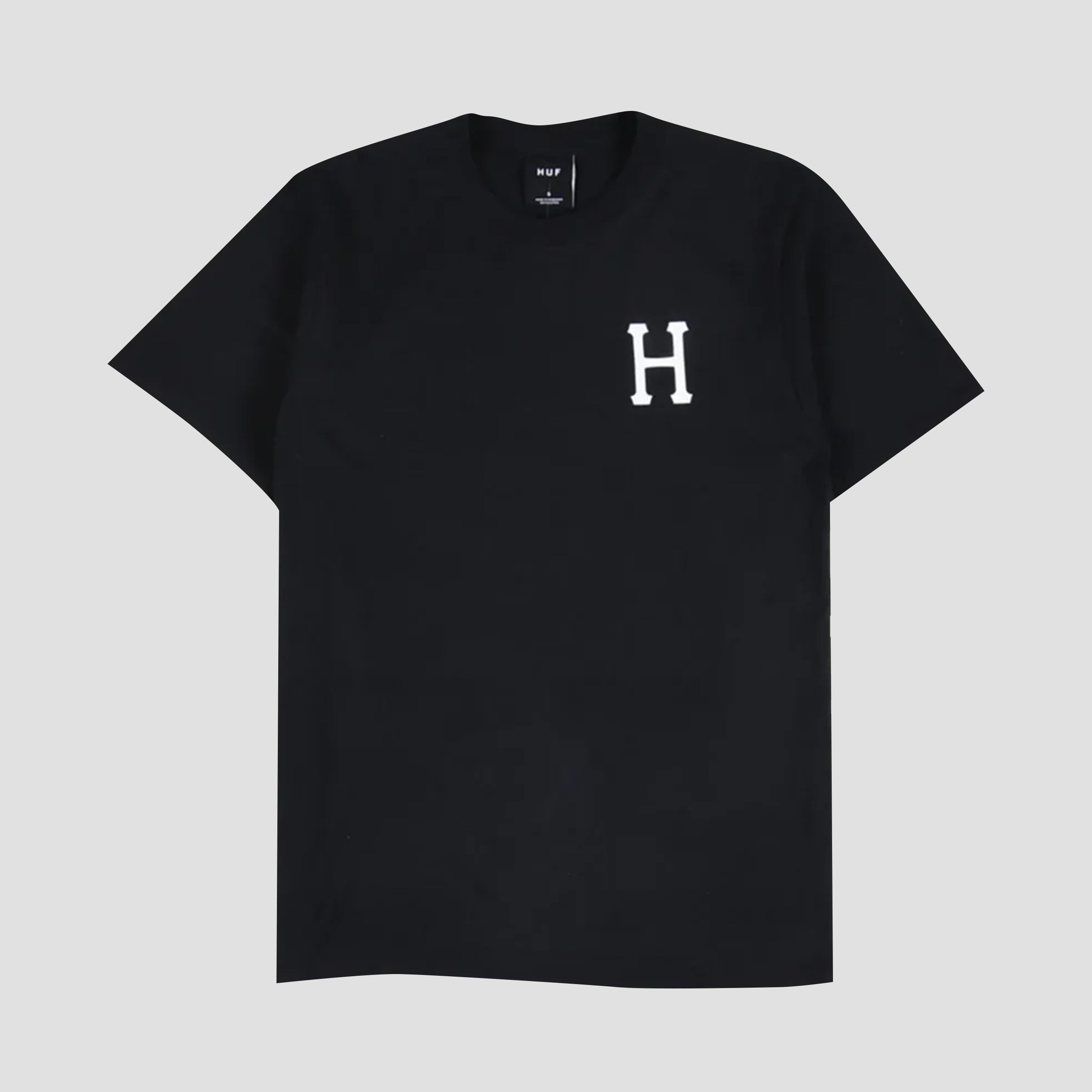 HUF Essentials Classic H T-Shirt Black