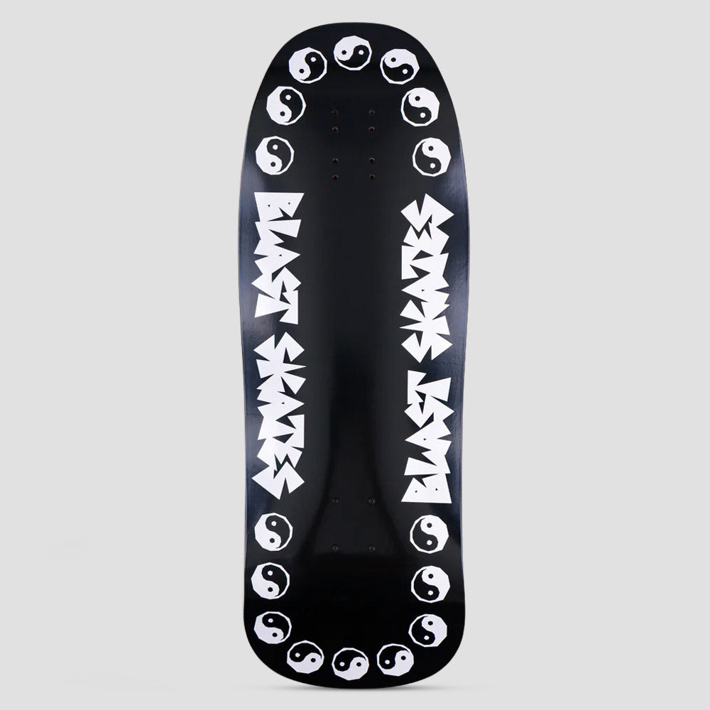 Blast Skates 10.5 Rubble Wrecker Skateboard Deck Black White