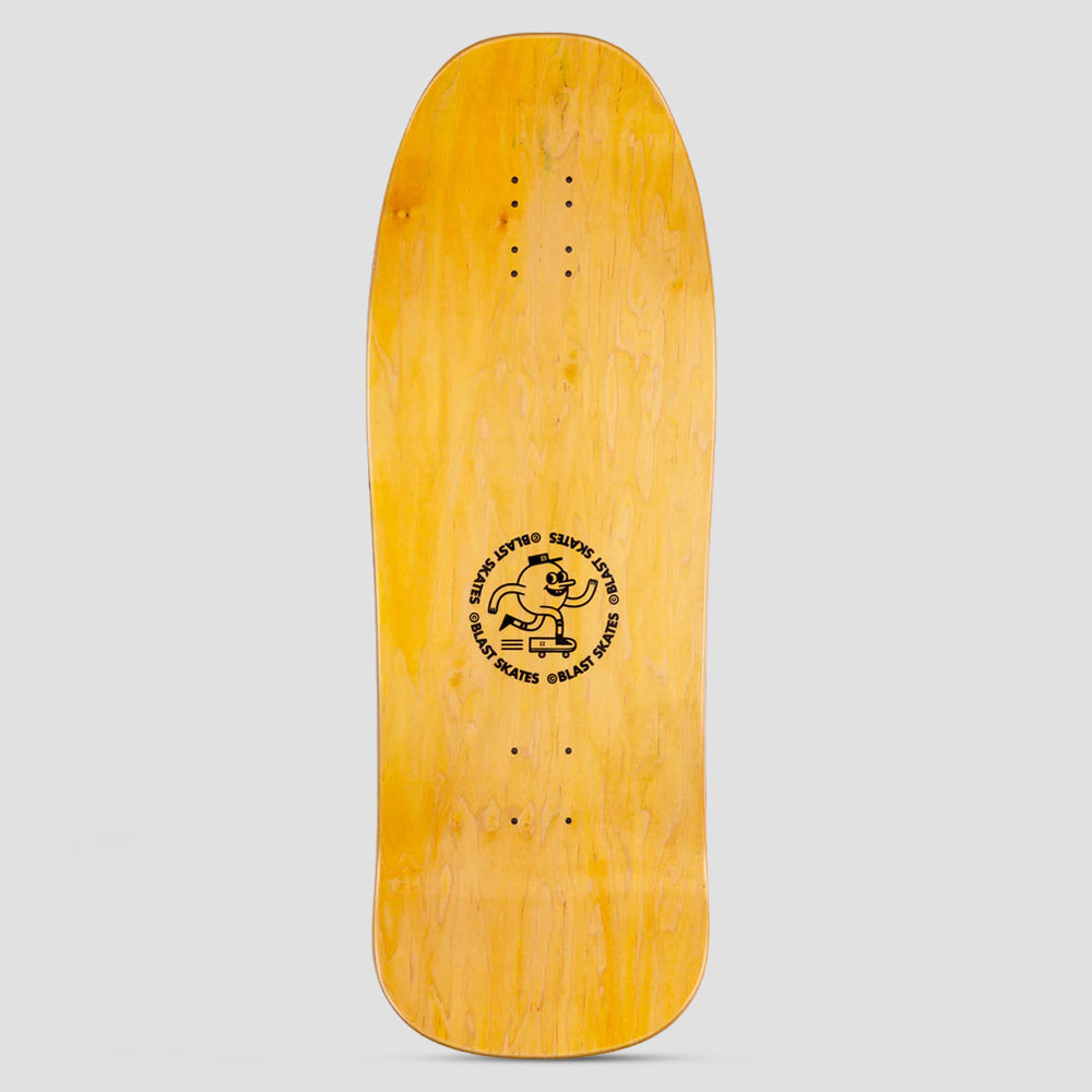 Blast Skates 10.5 Rubble Wrecker Skateboard Deck Black White