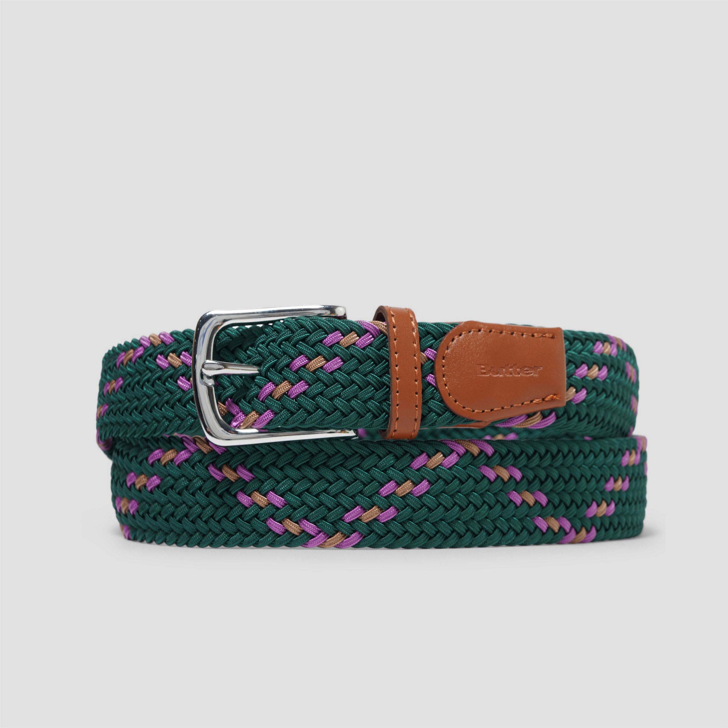 Butter Goods Braided Belt Forest