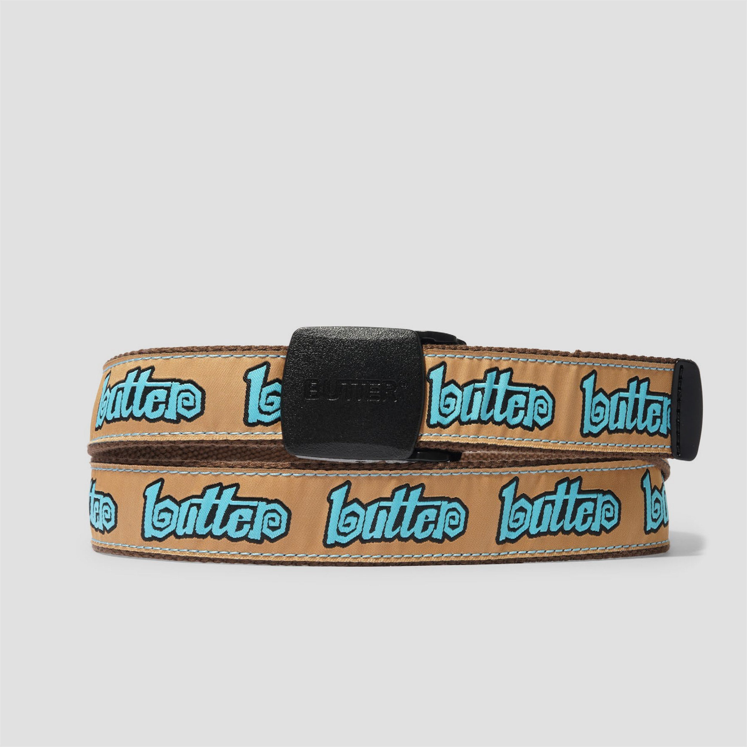 Butter Goods Swirl Woven Belt Brown