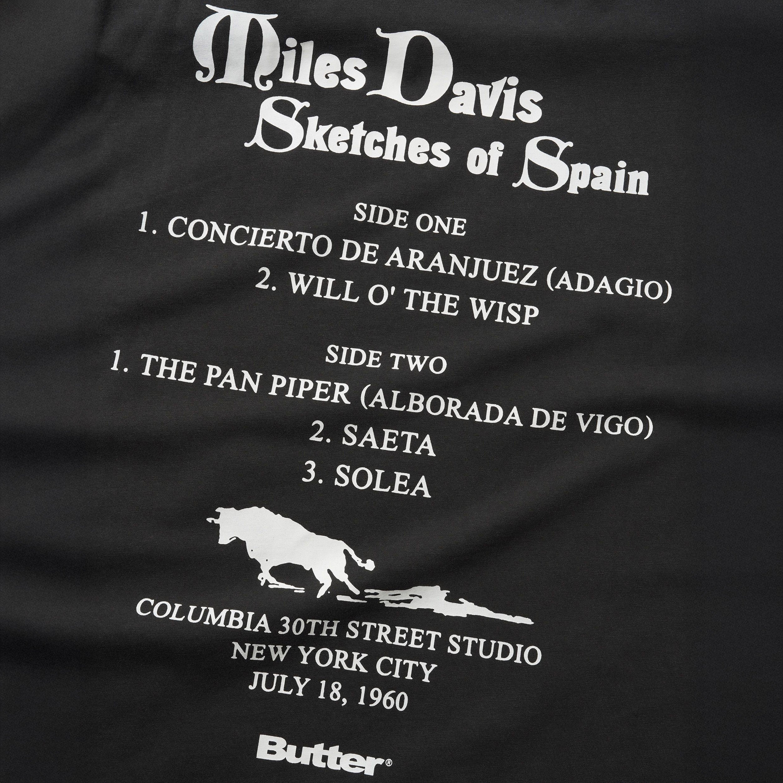 Butter Goods x Miles Davis Sketches of Spain T-Shirt Washed Black