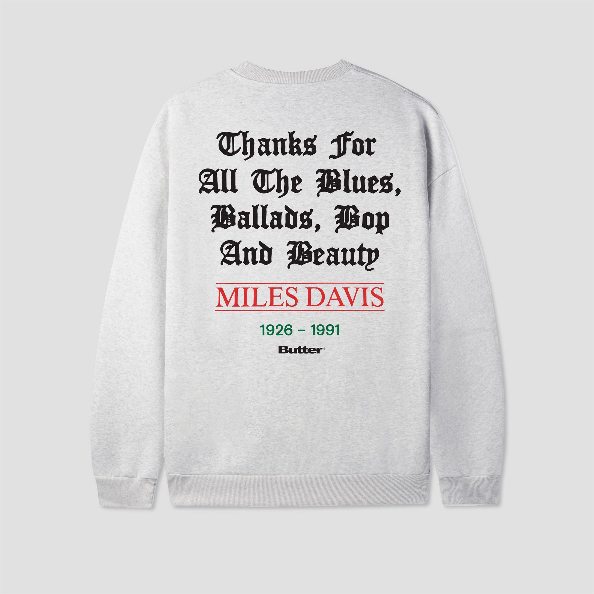 Butter Goods x Miles Davis Thanks Crew Ash