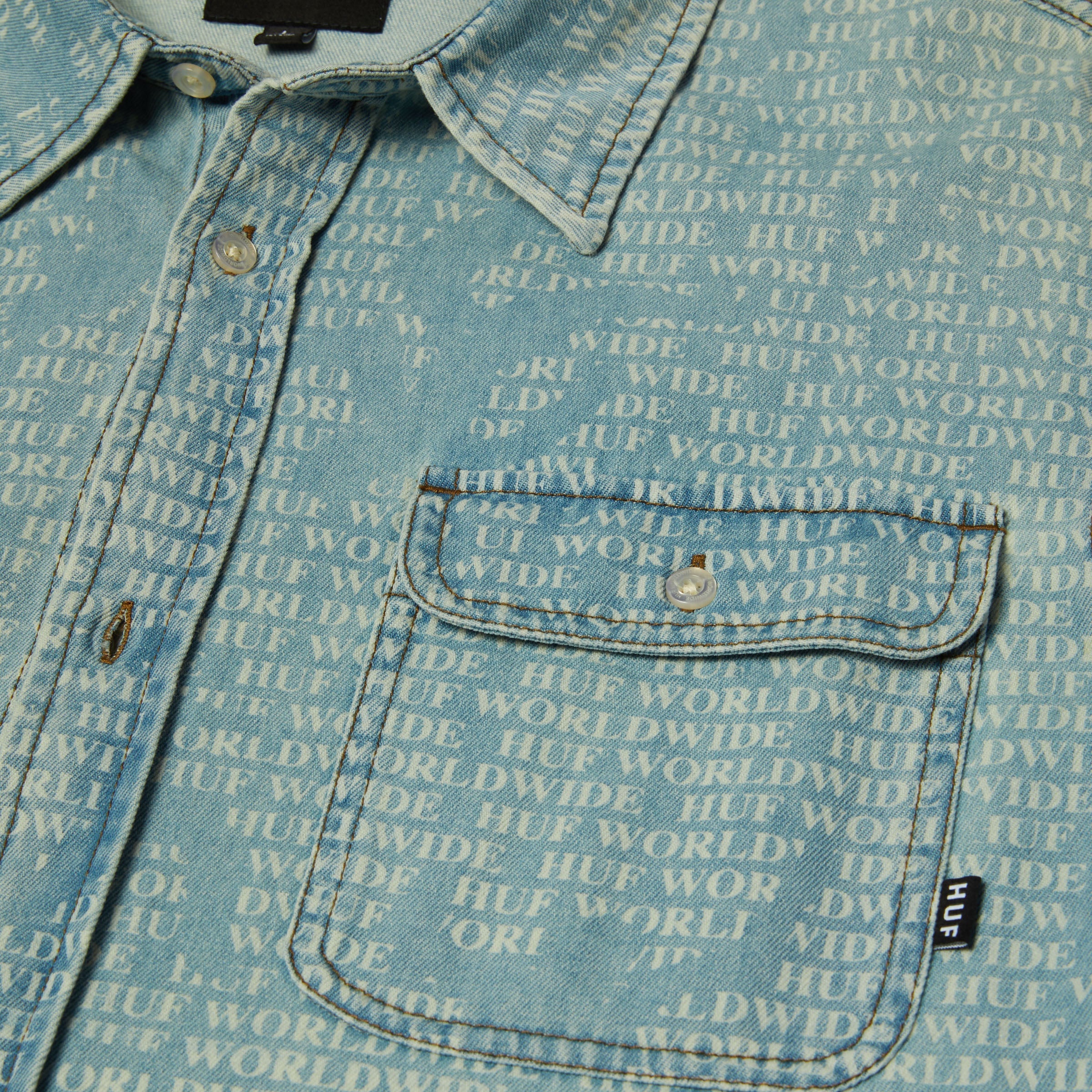 HUF Ceremony Denim Shirt Indigo