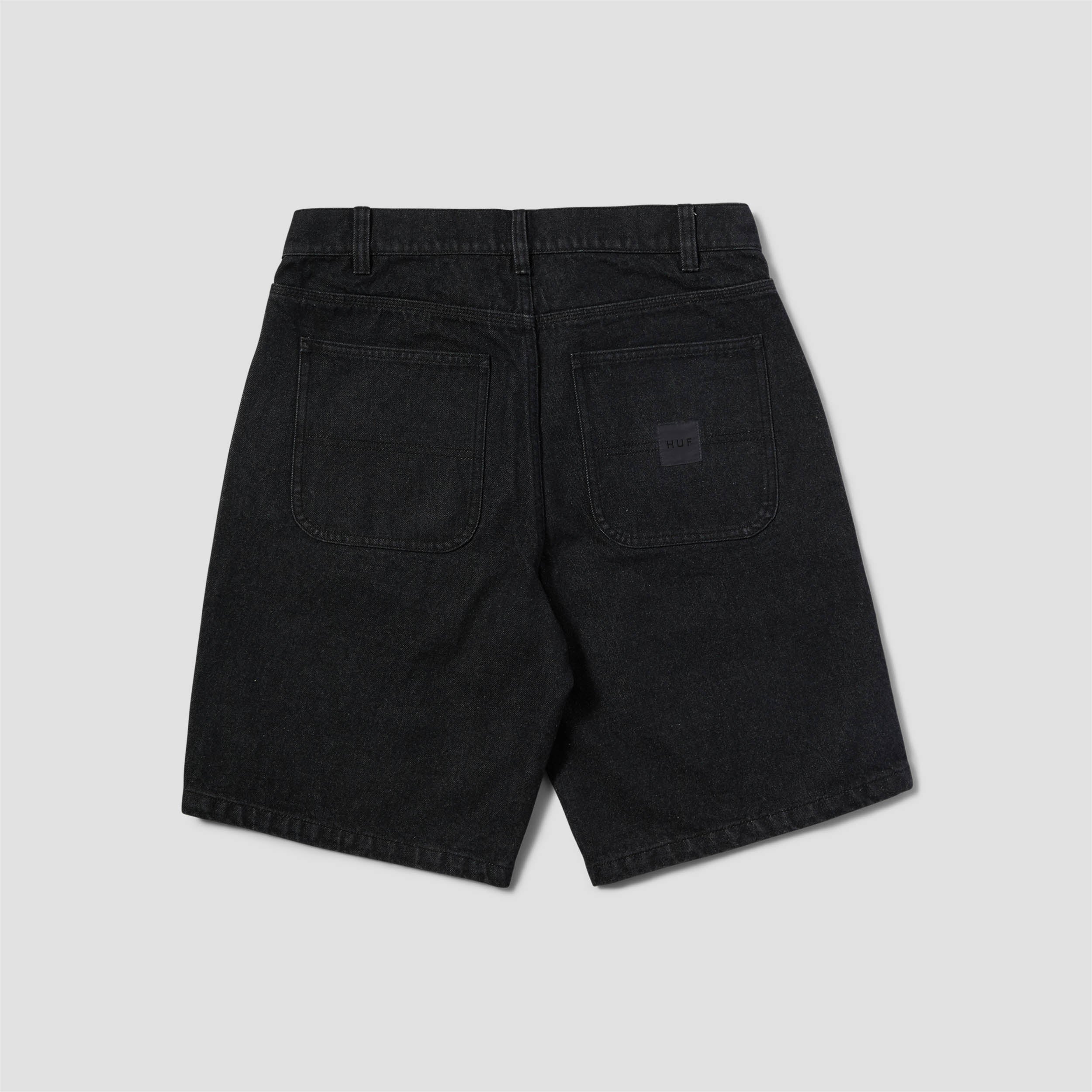 Huf Classic H Double Knee Denim Short Black Denim