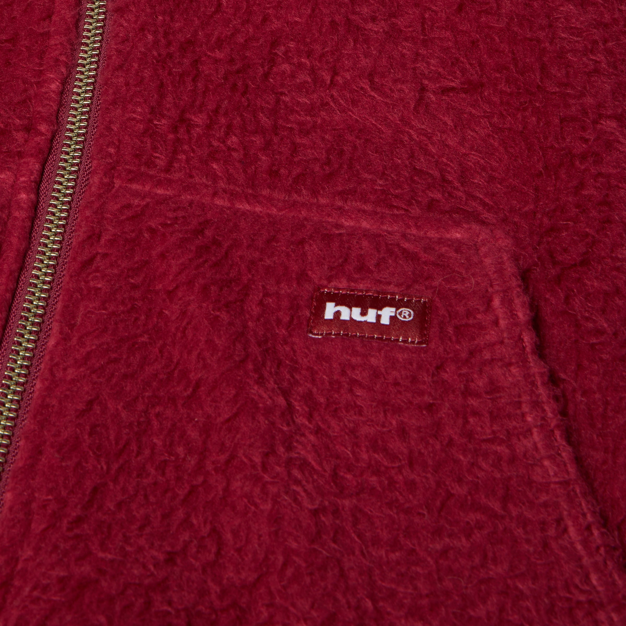 HUF Corso Heavyweight Zip Hood Berry