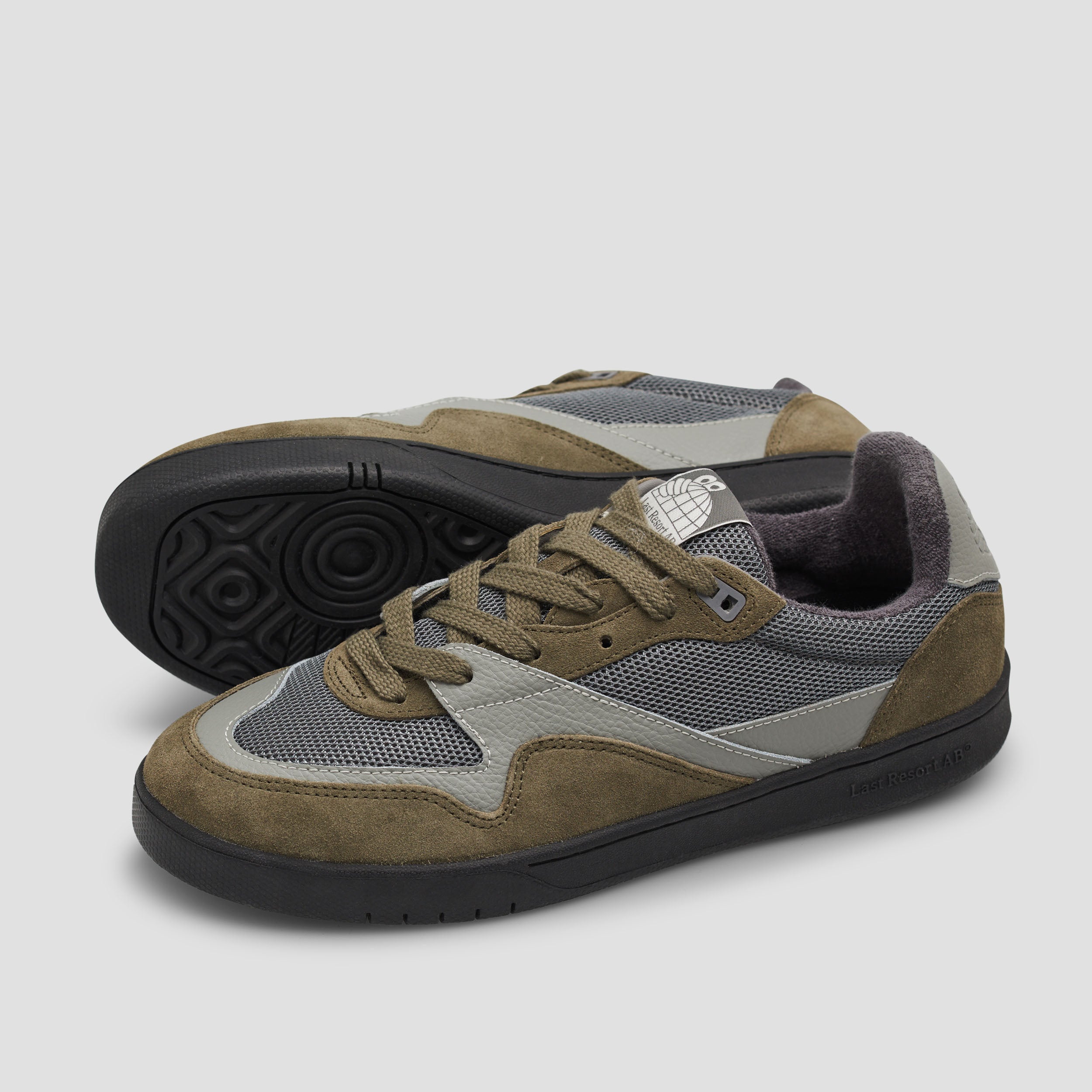 Last Resort AB CM002 LO Skate Shoes Olive Grey / Black