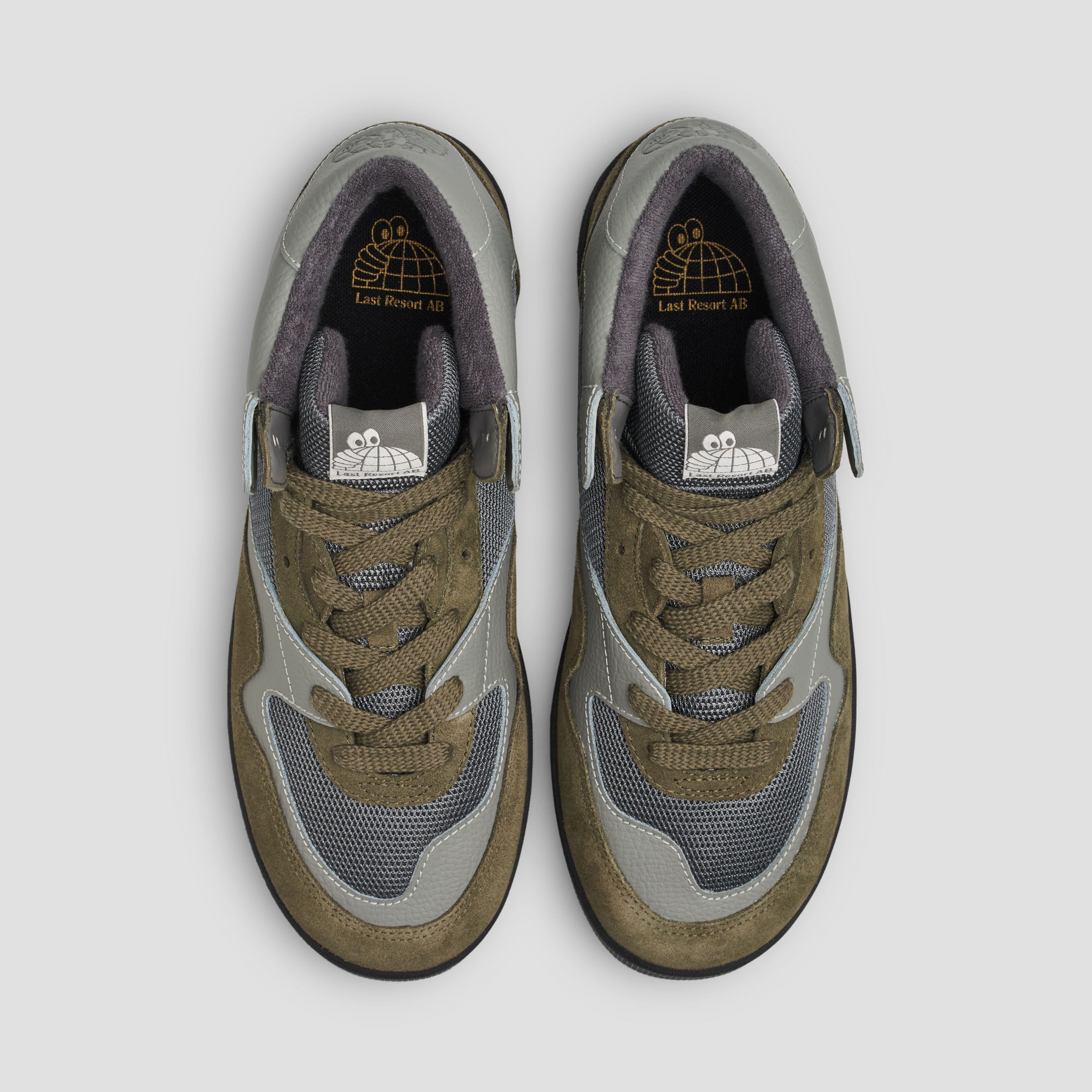 Last Resort AB CM002 MID Skate Shoes Olive Grey / Black