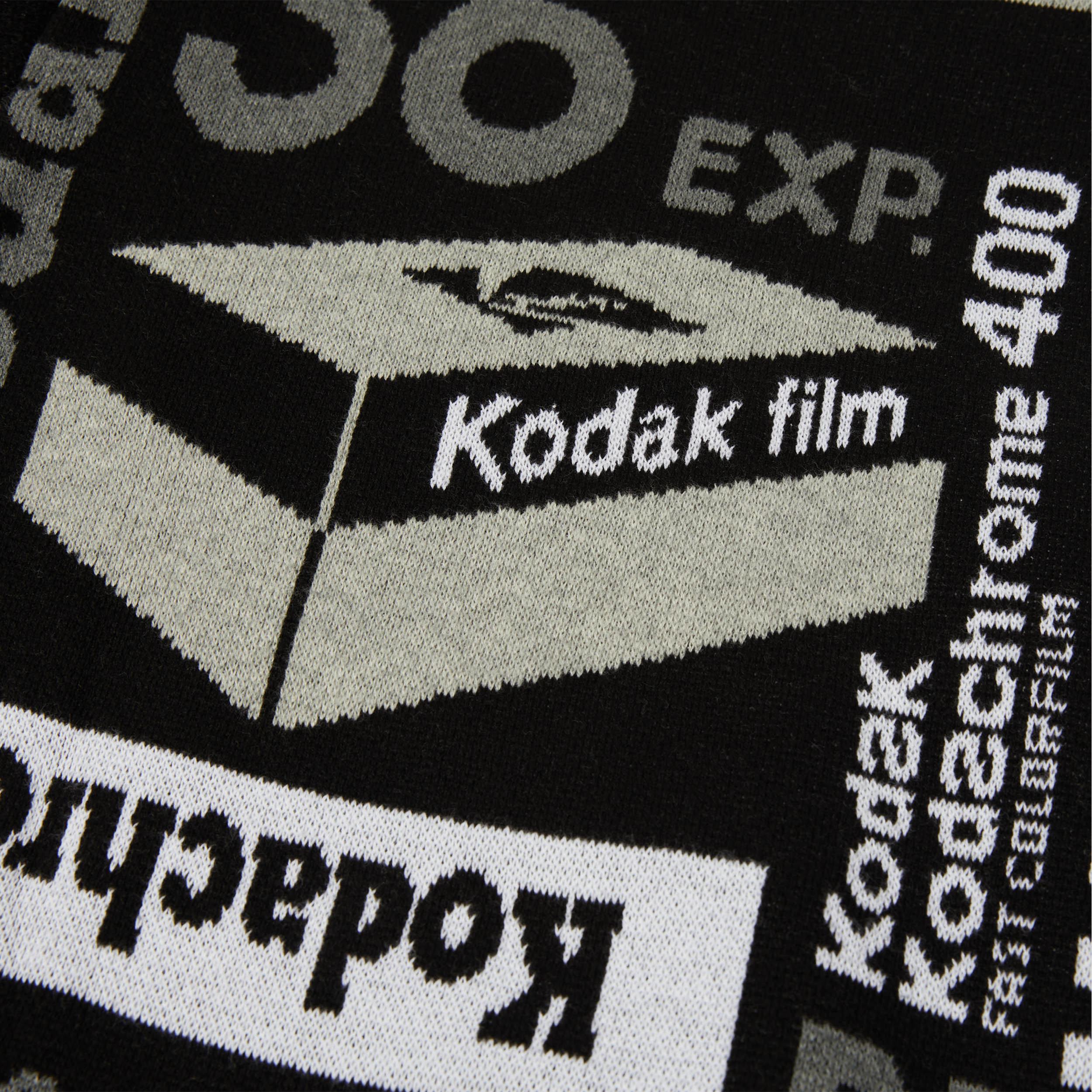 Huf x Kodak Dark Room Jacquard Knit Sweater Black