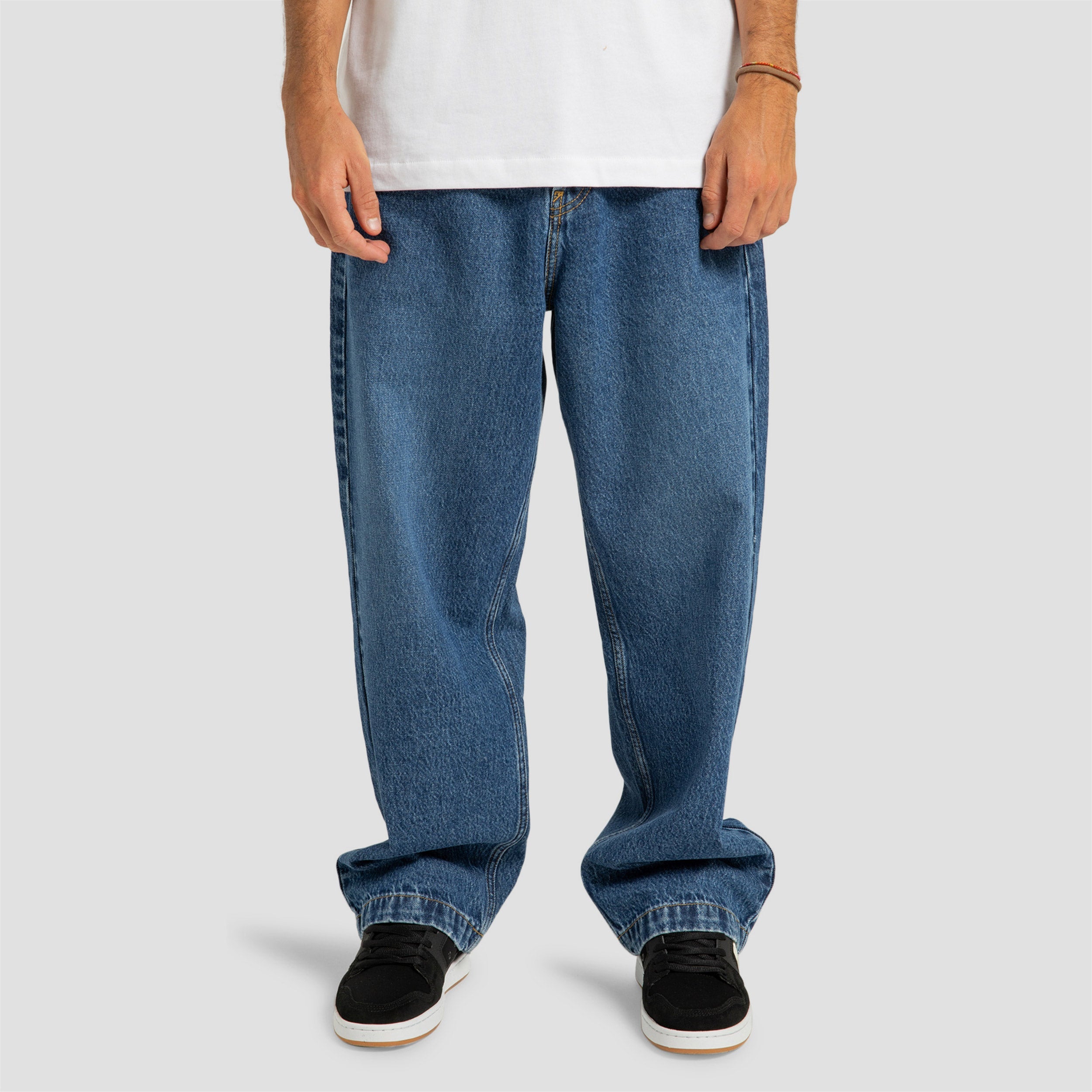 DC Worker Baggy Denim Pant RSI Stone Indigo