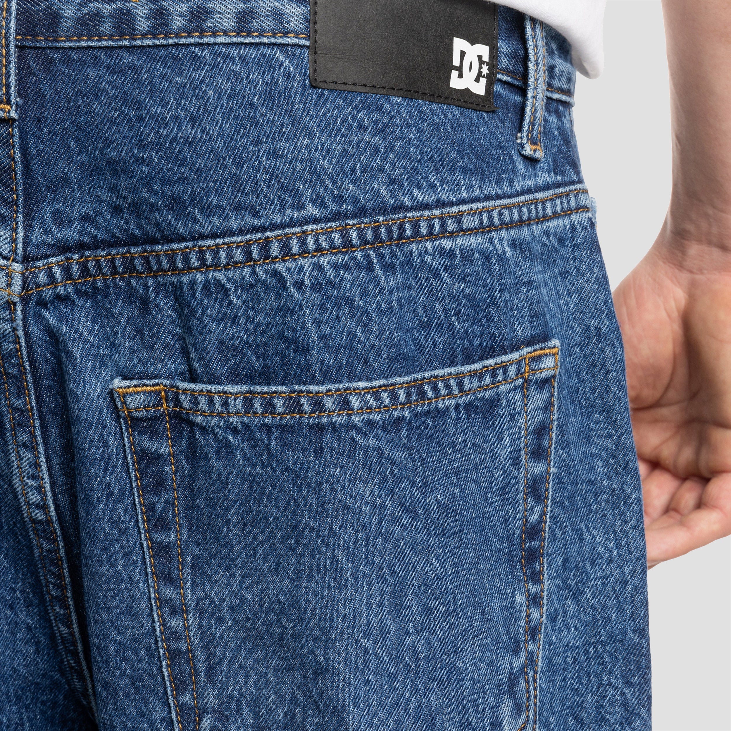 DC Worker Baggy Denim Pant RSI Stone Indigo