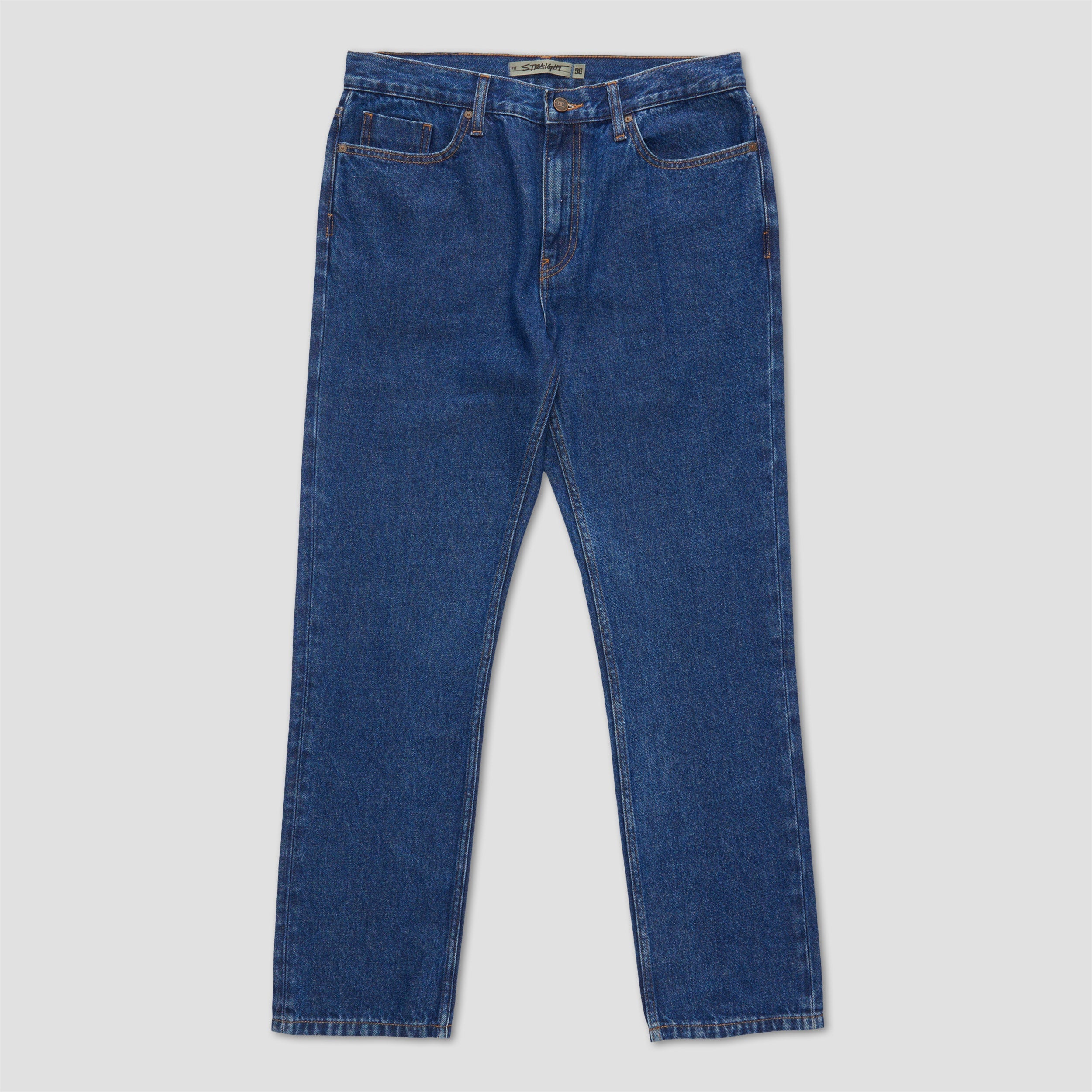 DC Worker Straight Denim Pant Ril Indigo Dark