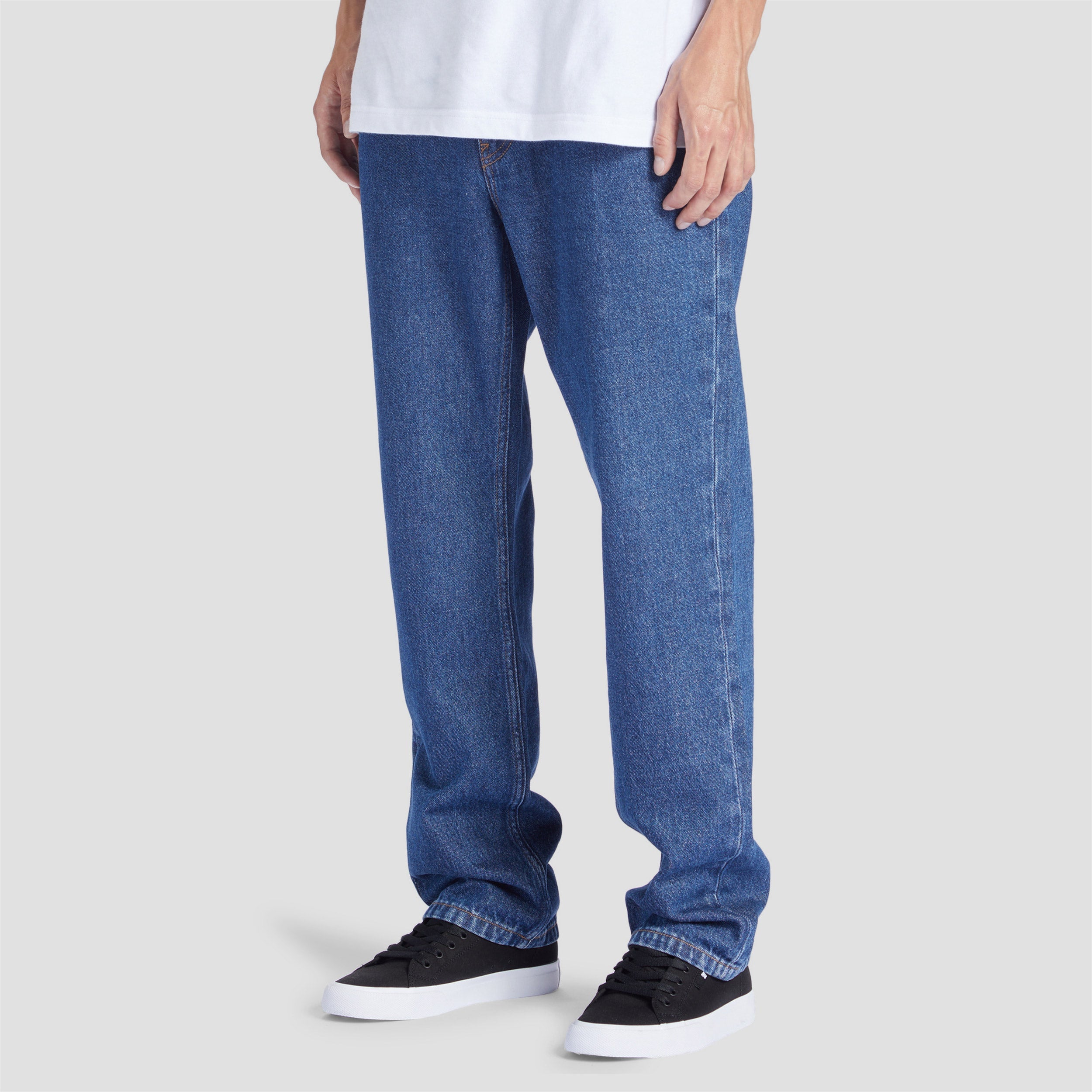 DC Worker Straight Denim Pant Ril Indigo Dark
