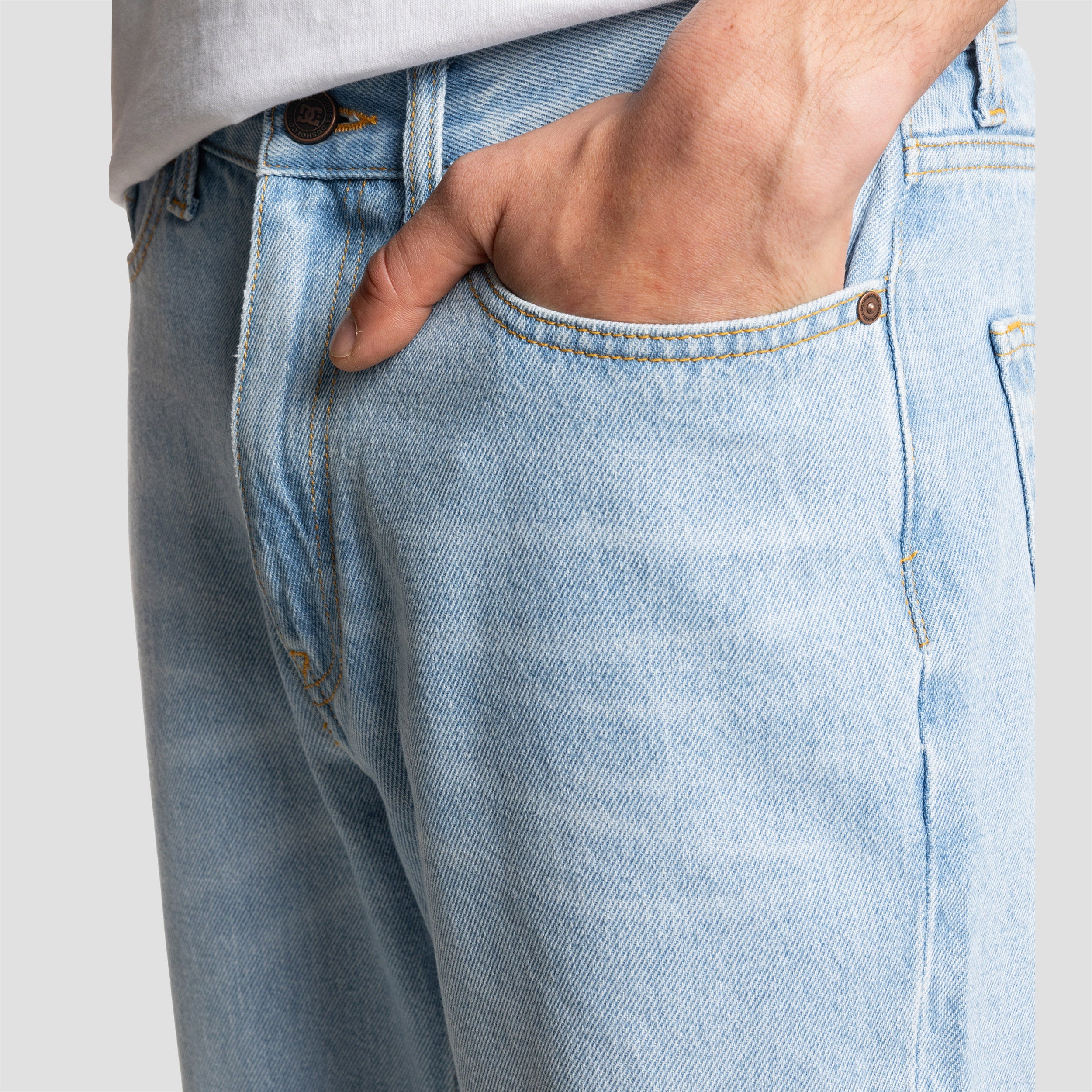 DC Worker Straight Denim Pant Ril Indigo Light